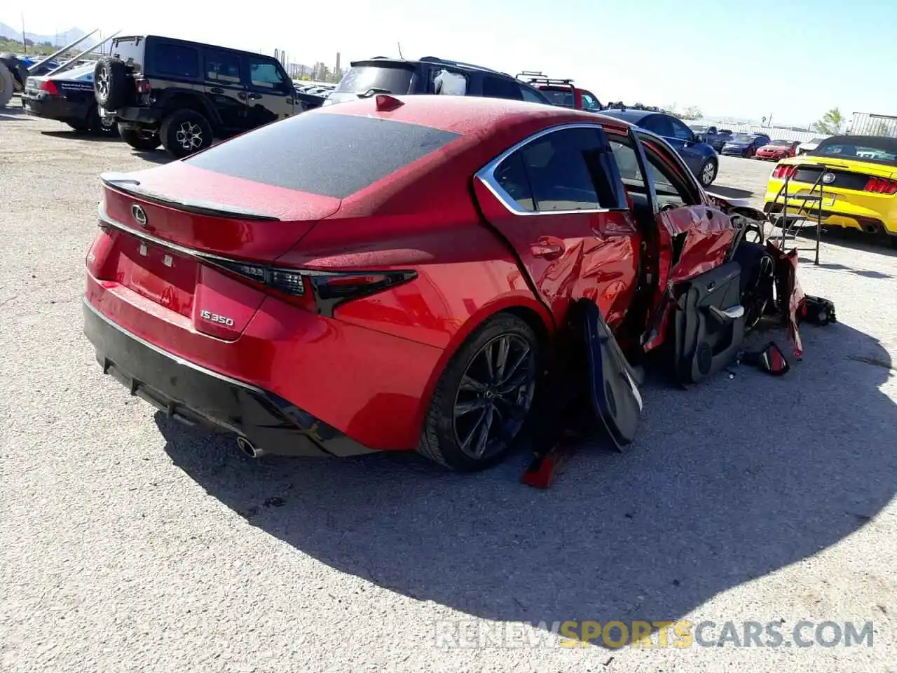 4 Photograph of a damaged car JTHGZ1B29M5040951 LEXUS IS 2021