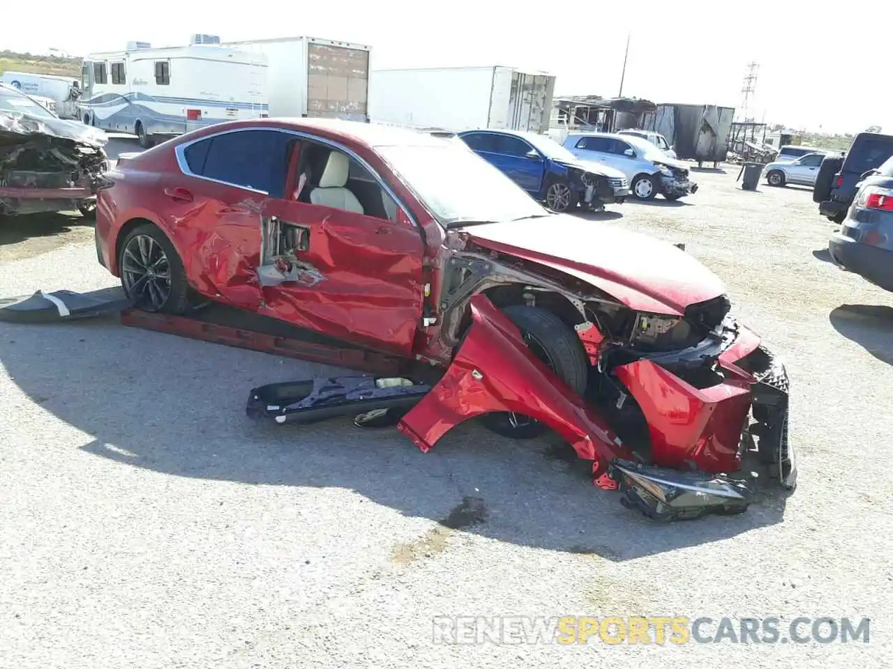 9 Photograph of a damaged car JTHGZ1B29M5040951 LEXUS IS 2021