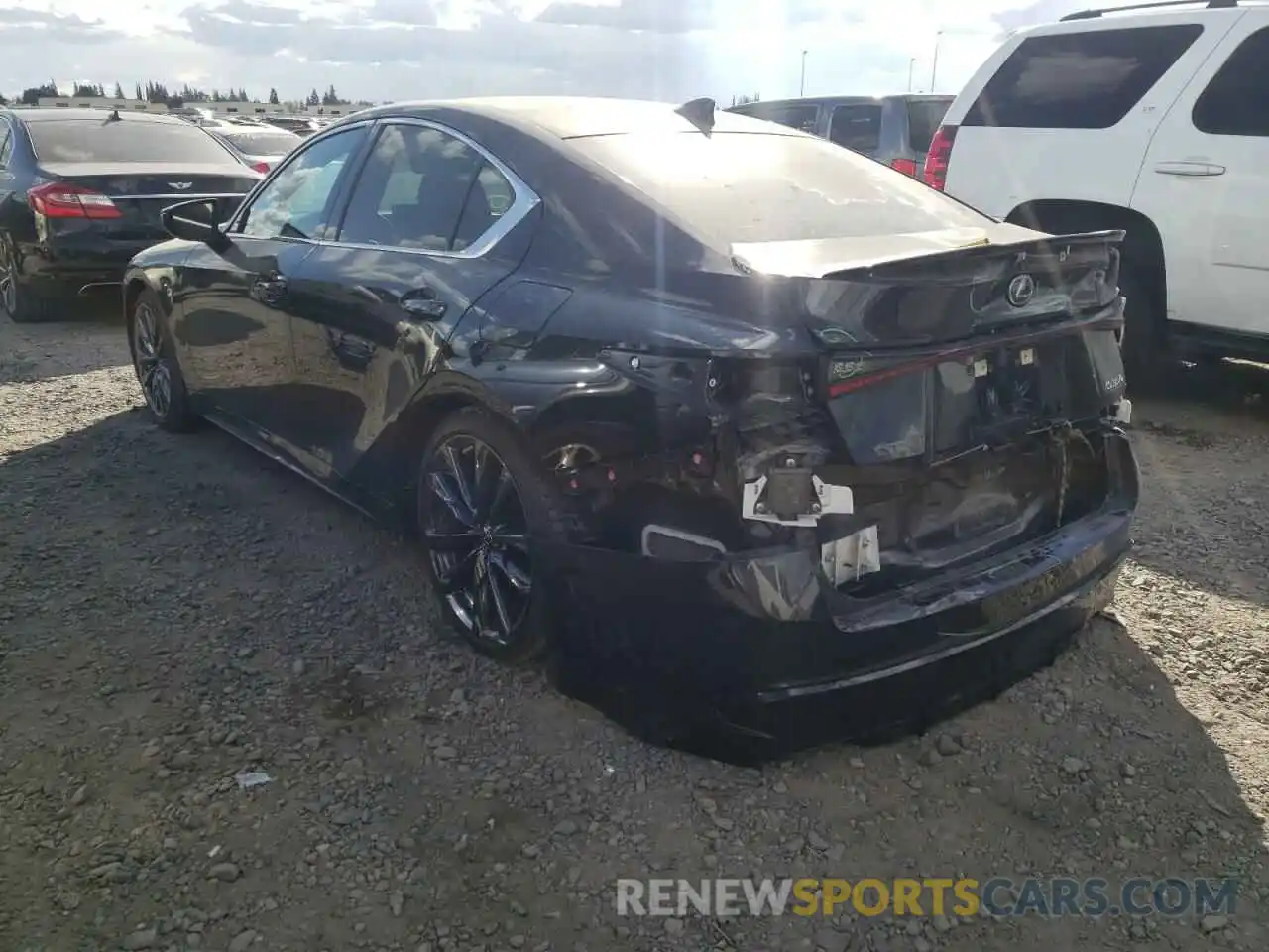 3 Photograph of a damaged car JTHGZ1B29M5042649 LEXUS IS 2021