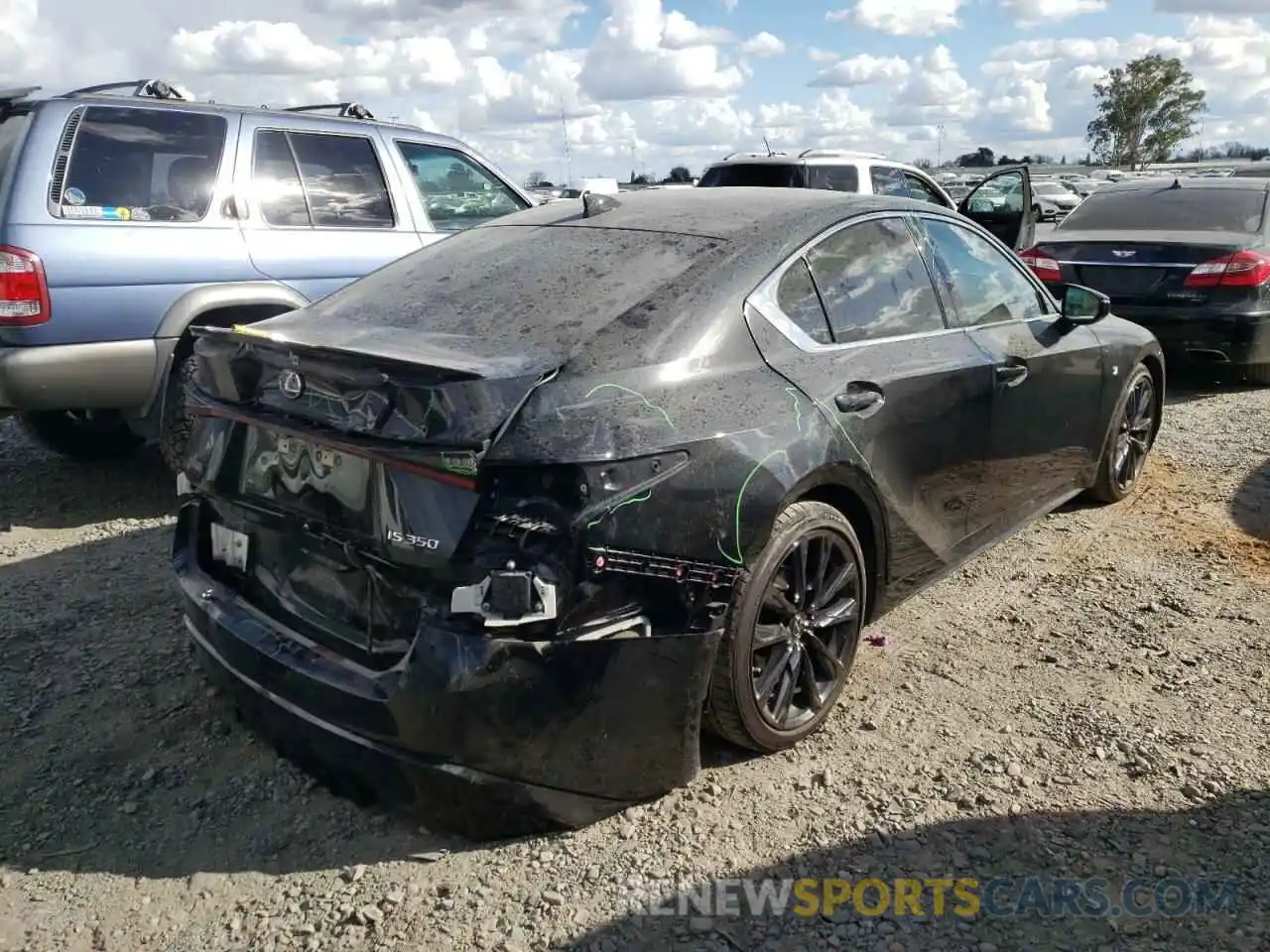 4 Photograph of a damaged car JTHGZ1B29M5042649 LEXUS IS 2021