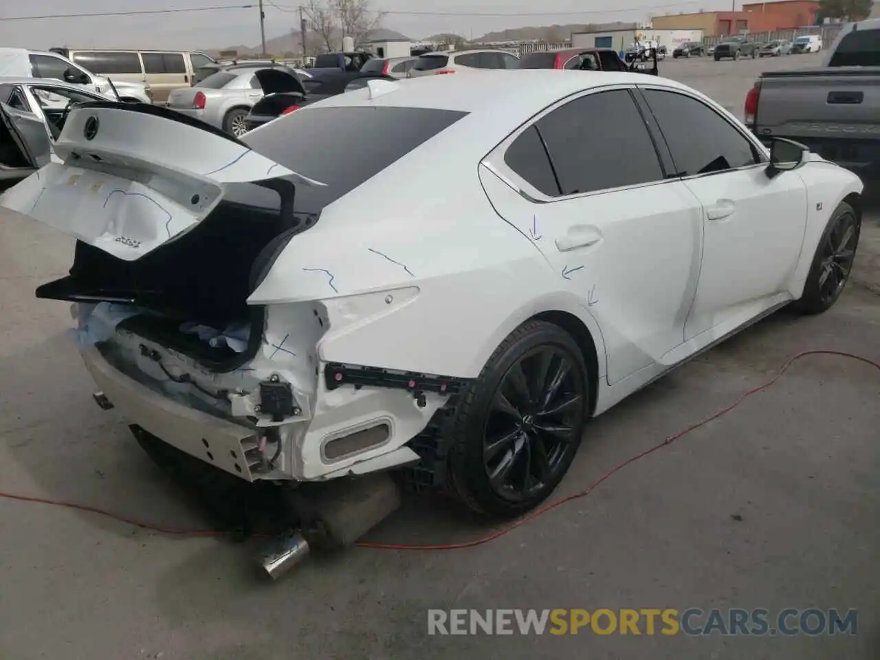 4 Photograph of a damaged car JTHGZ1B29M5043364 LEXUS IS 2021