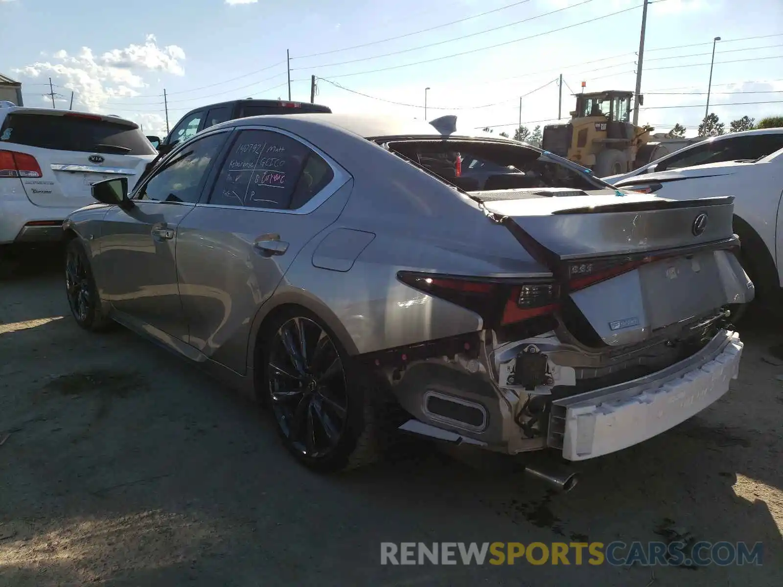 3 Photograph of a damaged car JTHGZ1B29M5043736 LEXUS IS 2021