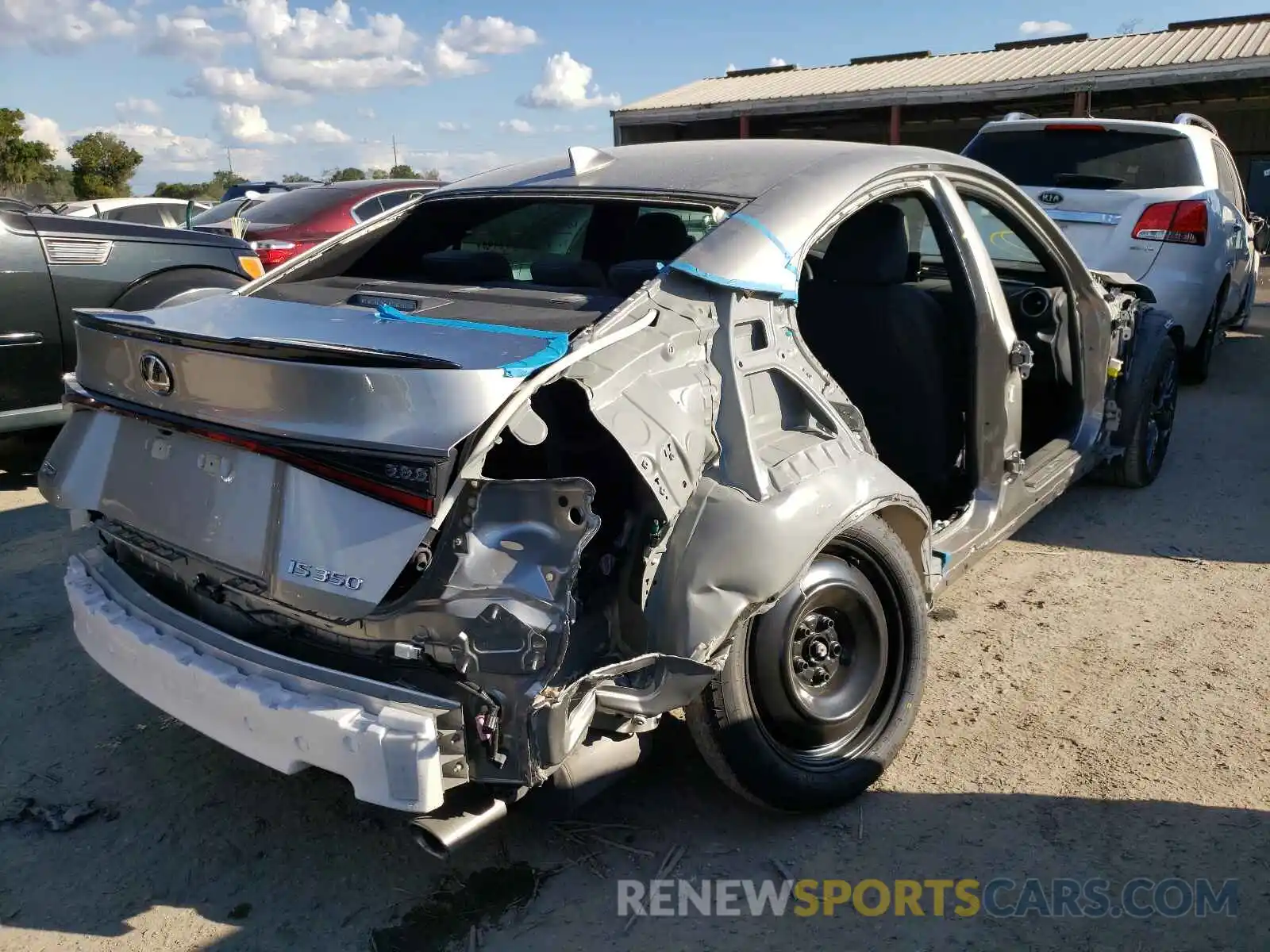 4 Photograph of a damaged car JTHGZ1B29M5043736 LEXUS IS 2021