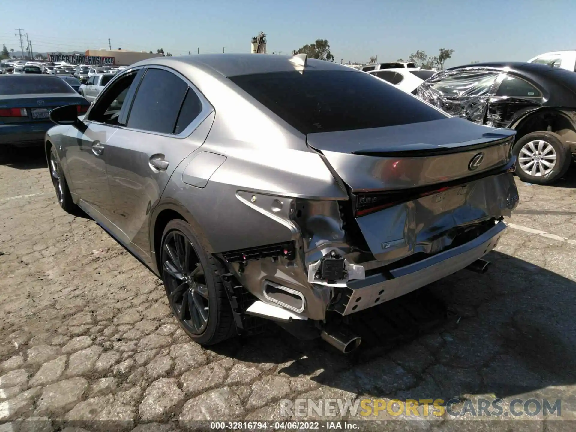 3 Photograph of a damaged car JTHGZ1B29M5044952 LEXUS IS 2021