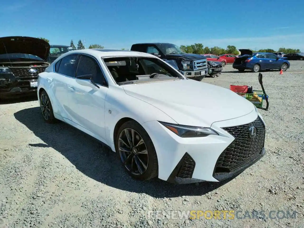 1 Photograph of a damaged car JTHGZ1B29M5046734 LEXUS IS 2021