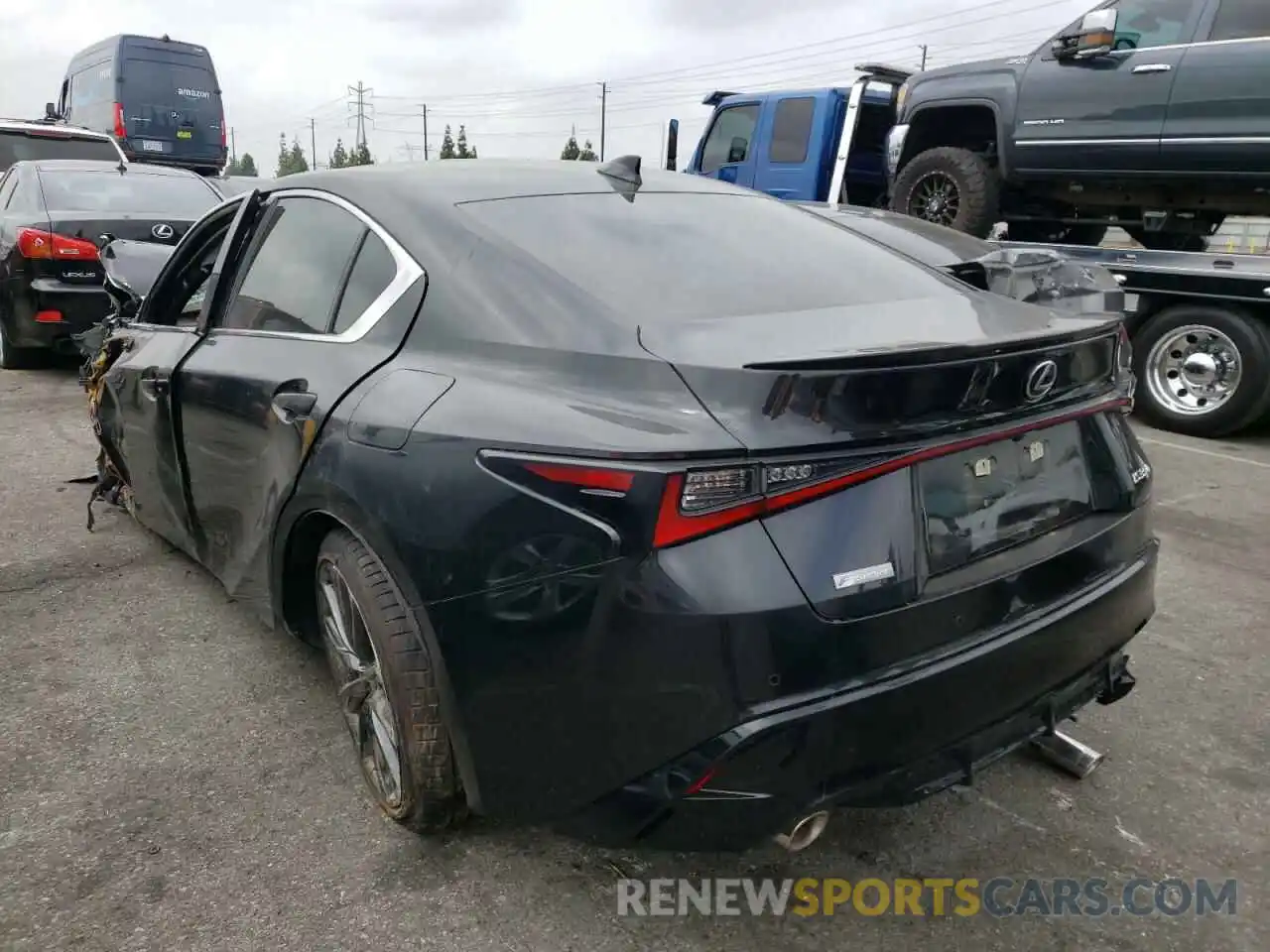 3 Photograph of a damaged car JTHGZ1B29M5047253 LEXUS IS 2021