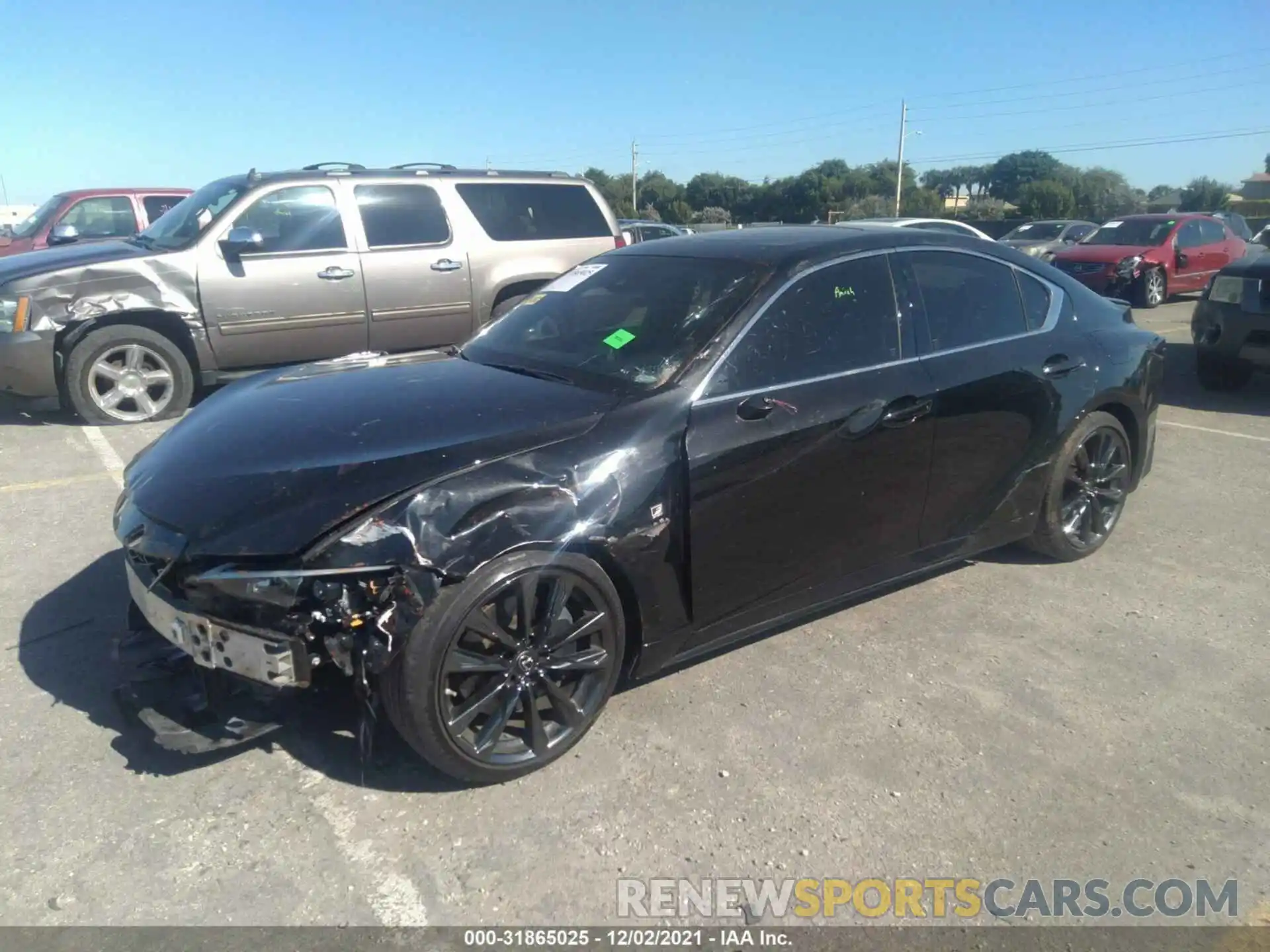 2 Photograph of a damaged car JTHGZ1B2XM5037797 LEXUS IS 2021