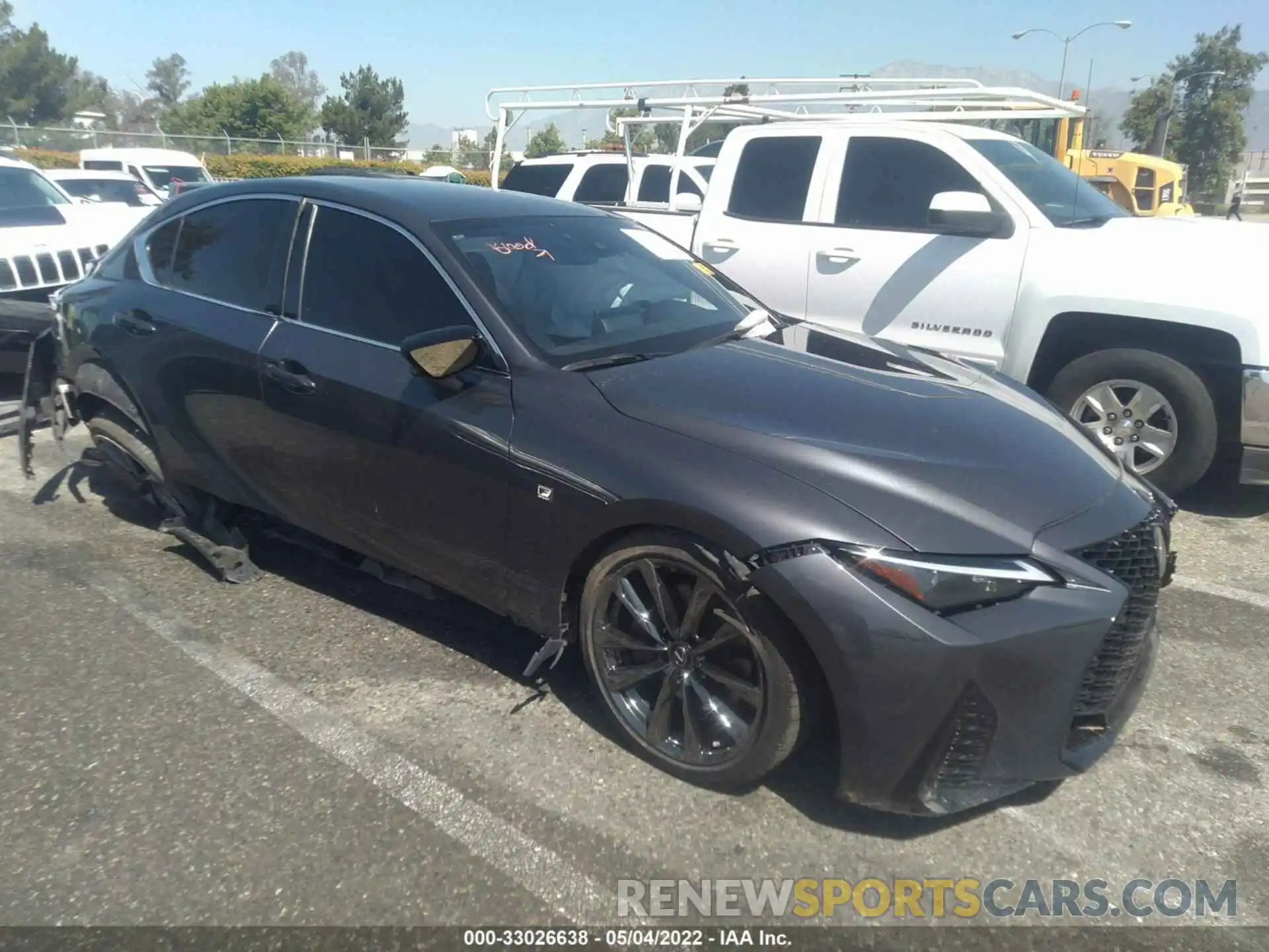 1 Photograph of a damaged car JTHGZ1B2XM5038514 LEXUS IS 2021