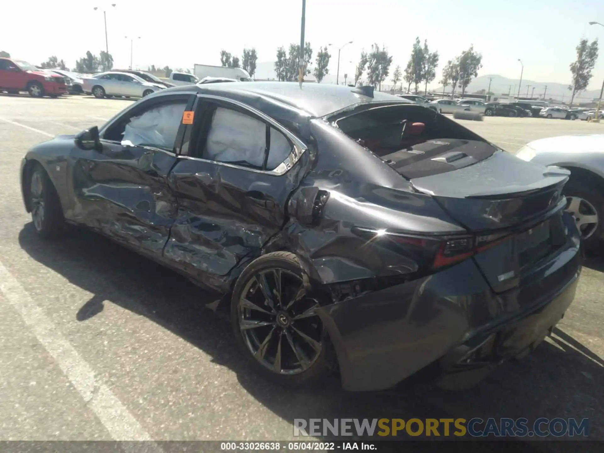 3 Photograph of a damaged car JTHGZ1B2XM5038514 LEXUS IS 2021