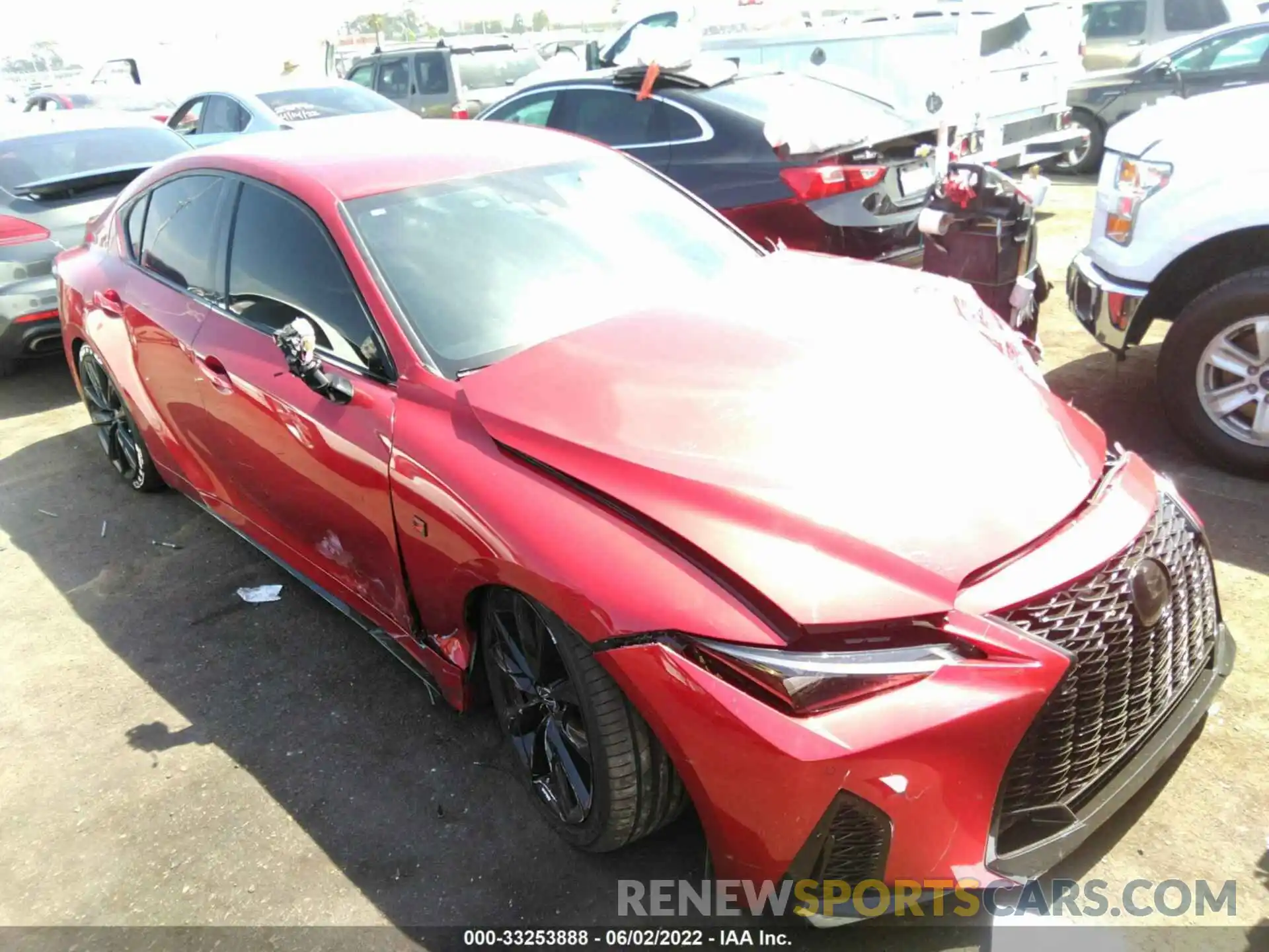 1 Photograph of a damaged car JTHGZ1B2XM5041235 LEXUS IS 2021