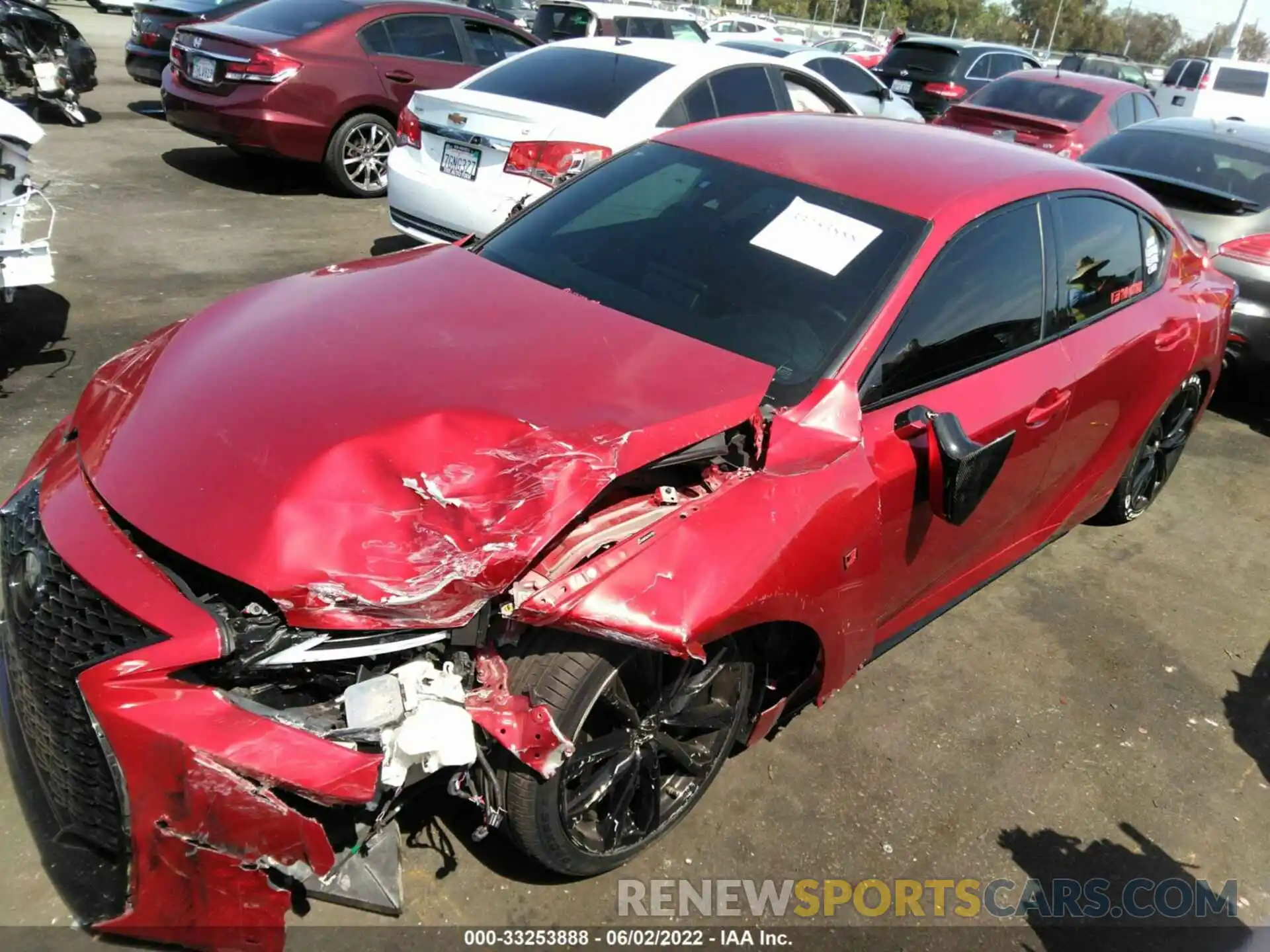 2 Photograph of a damaged car JTHGZ1B2XM5041235 LEXUS IS 2021