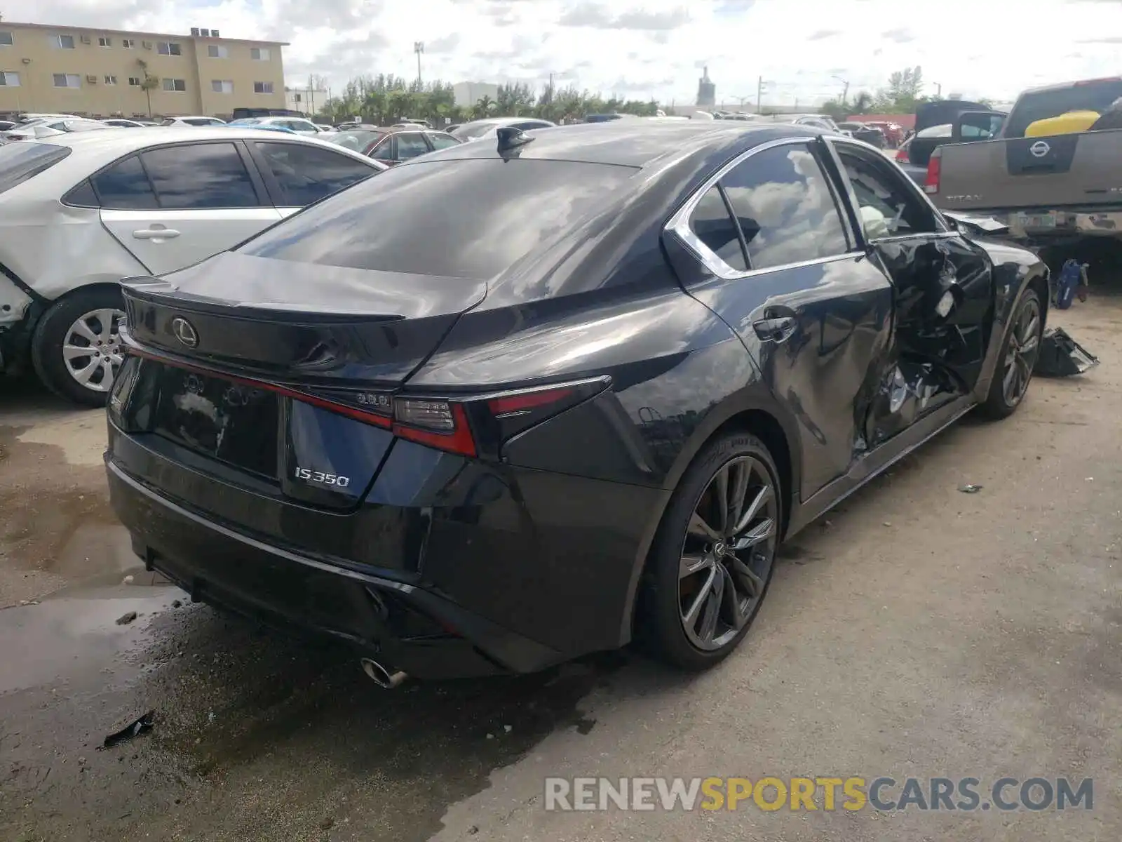 4 Photograph of a damaged car JTHGZ1B2XM5041414 LEXUS IS 2021