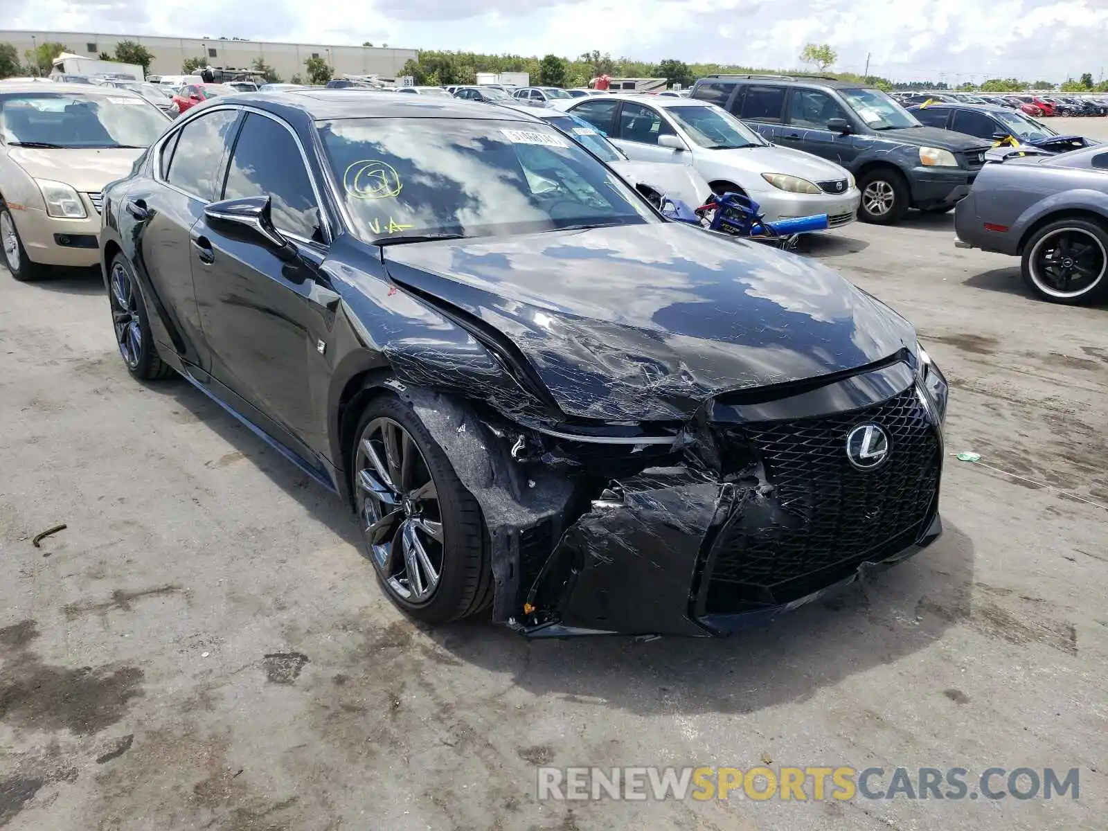 1 Photograph of a damaged car JTHGZ1B2XM5043549 LEXUS IS 2021