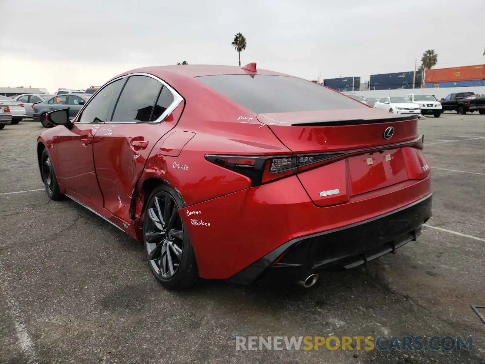 3 Photograph of a damaged car JTHGZ1B2XM5044460 LEXUS IS 2021