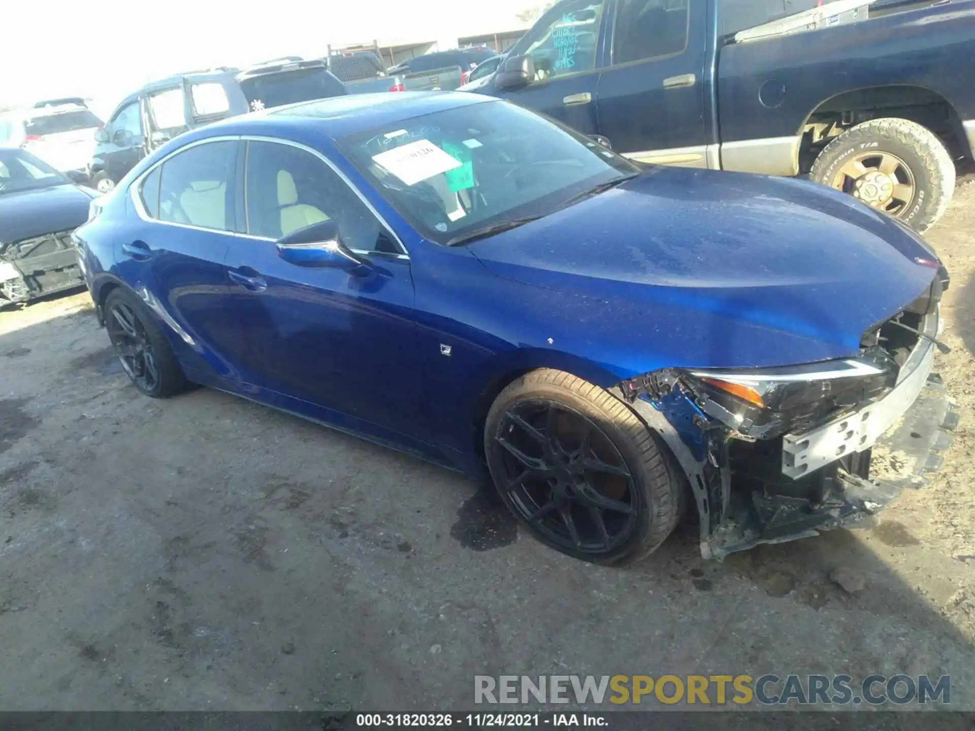 1 Photograph of a damaged car JTHGZ1B2XM5045575 LEXUS IS 2021