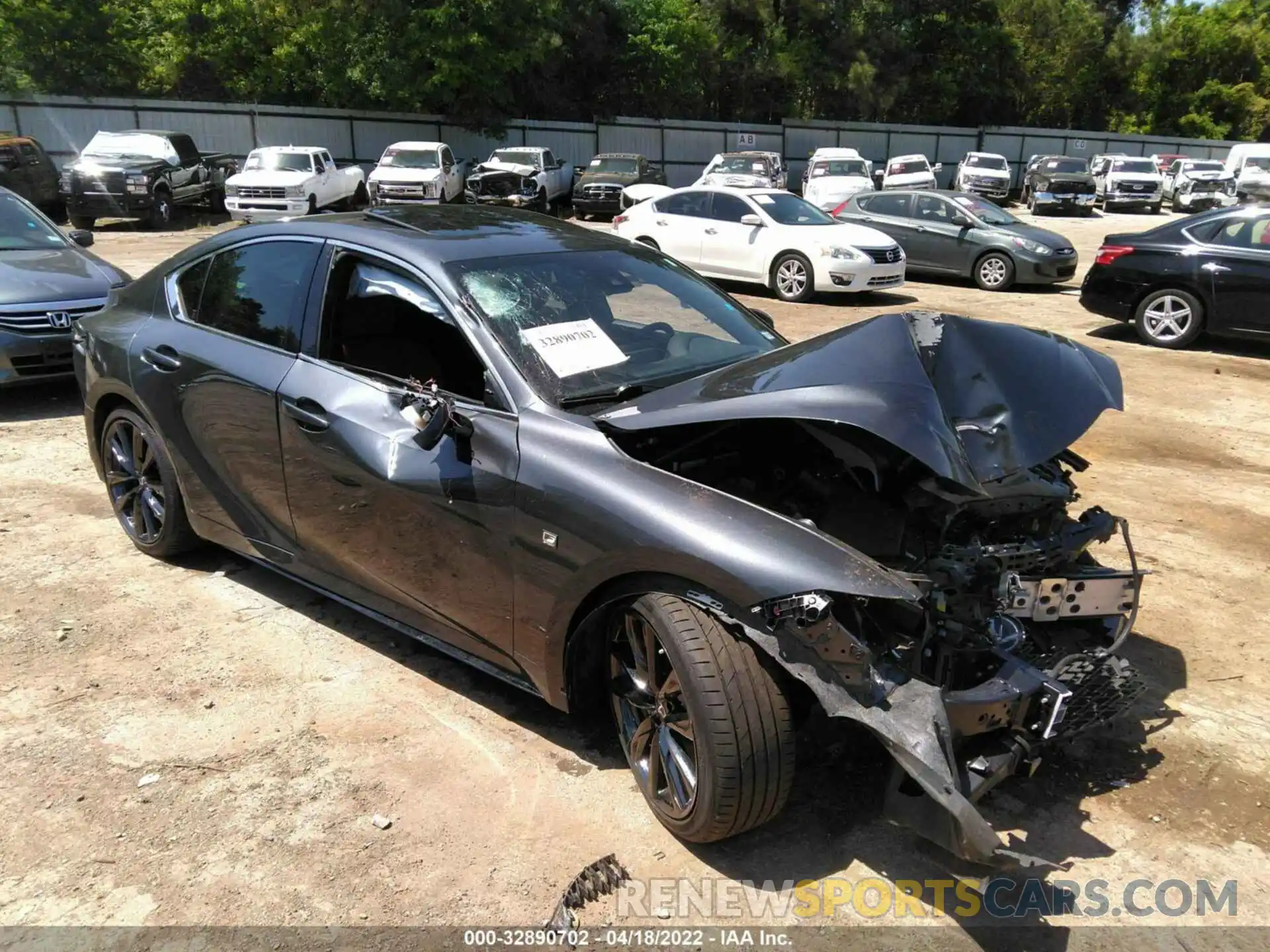 1 Photograph of a damaged car JTHGZ1B2XM5046113 LEXUS IS 2021