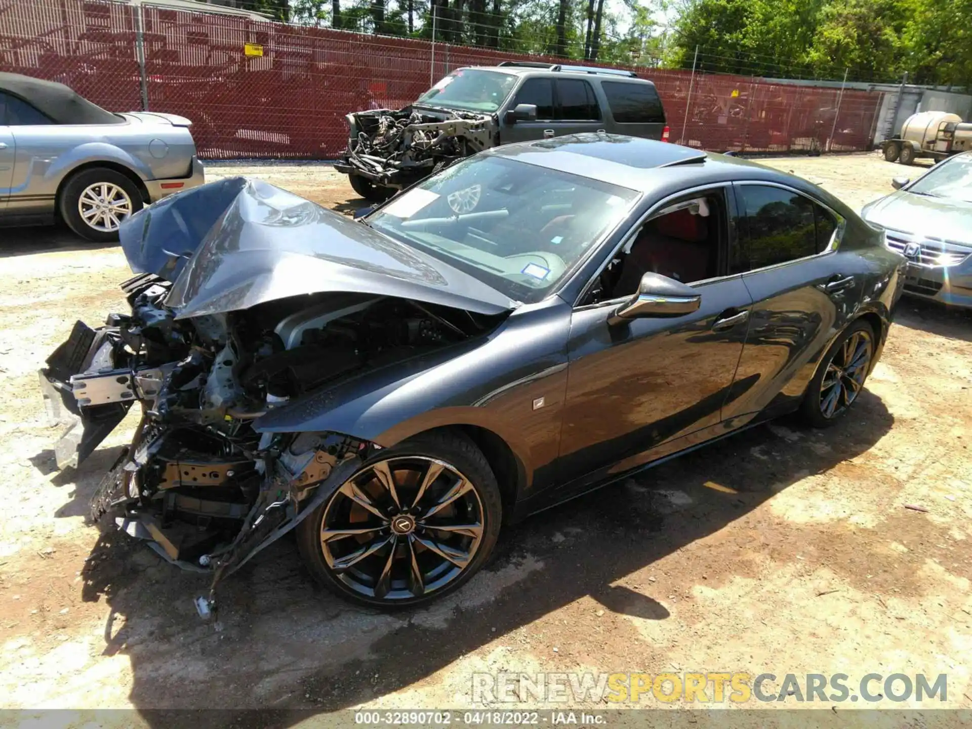 2 Photograph of a damaged car JTHGZ1B2XM5046113 LEXUS IS 2021