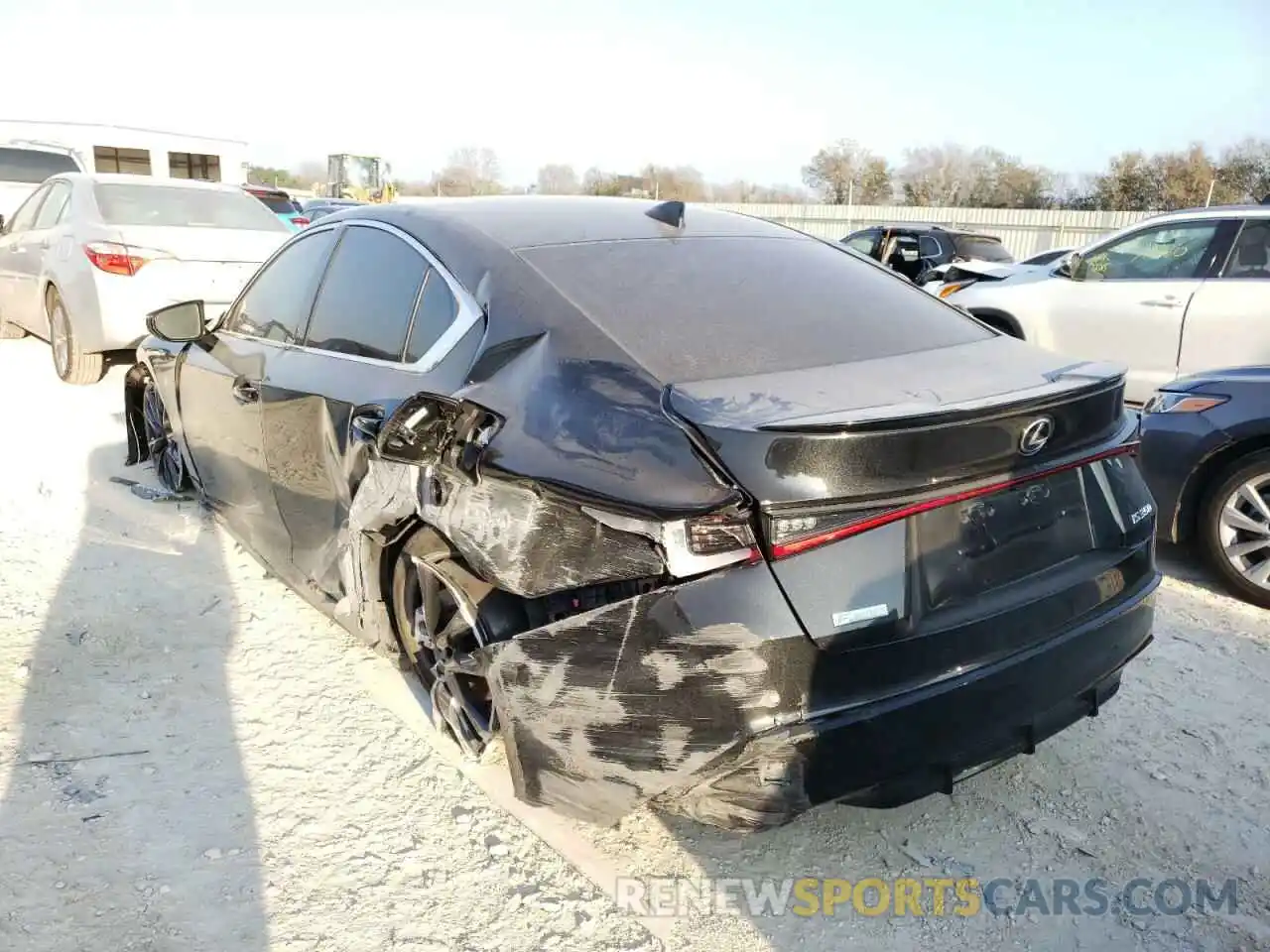 3 Photograph of a damaged car JTHGZ1B2XM5046211 LEXUS IS 2021