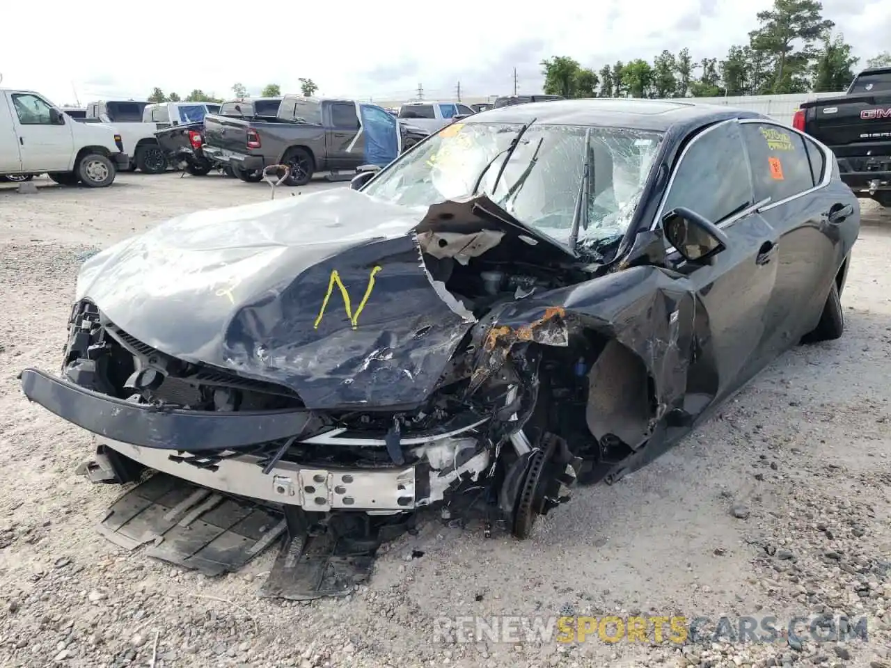 2 Photograph of a damaged car JTHGZ1B2XM5047617 LEXUS IS 2021