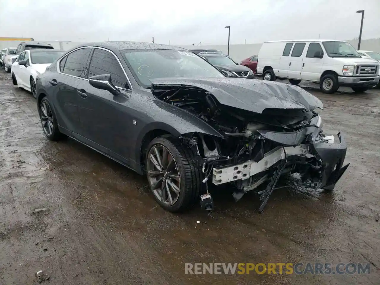 1 Photograph of a damaged car JTHGZ1E22M5019239 LEXUS IS 2021