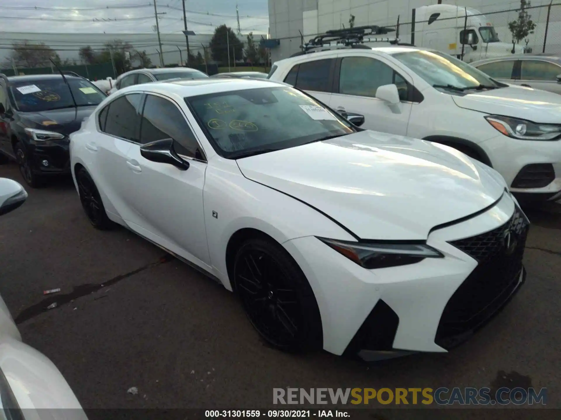 1 Photograph of a damaged car JTHGZ1E22M5019497 LEXUS IS 2021