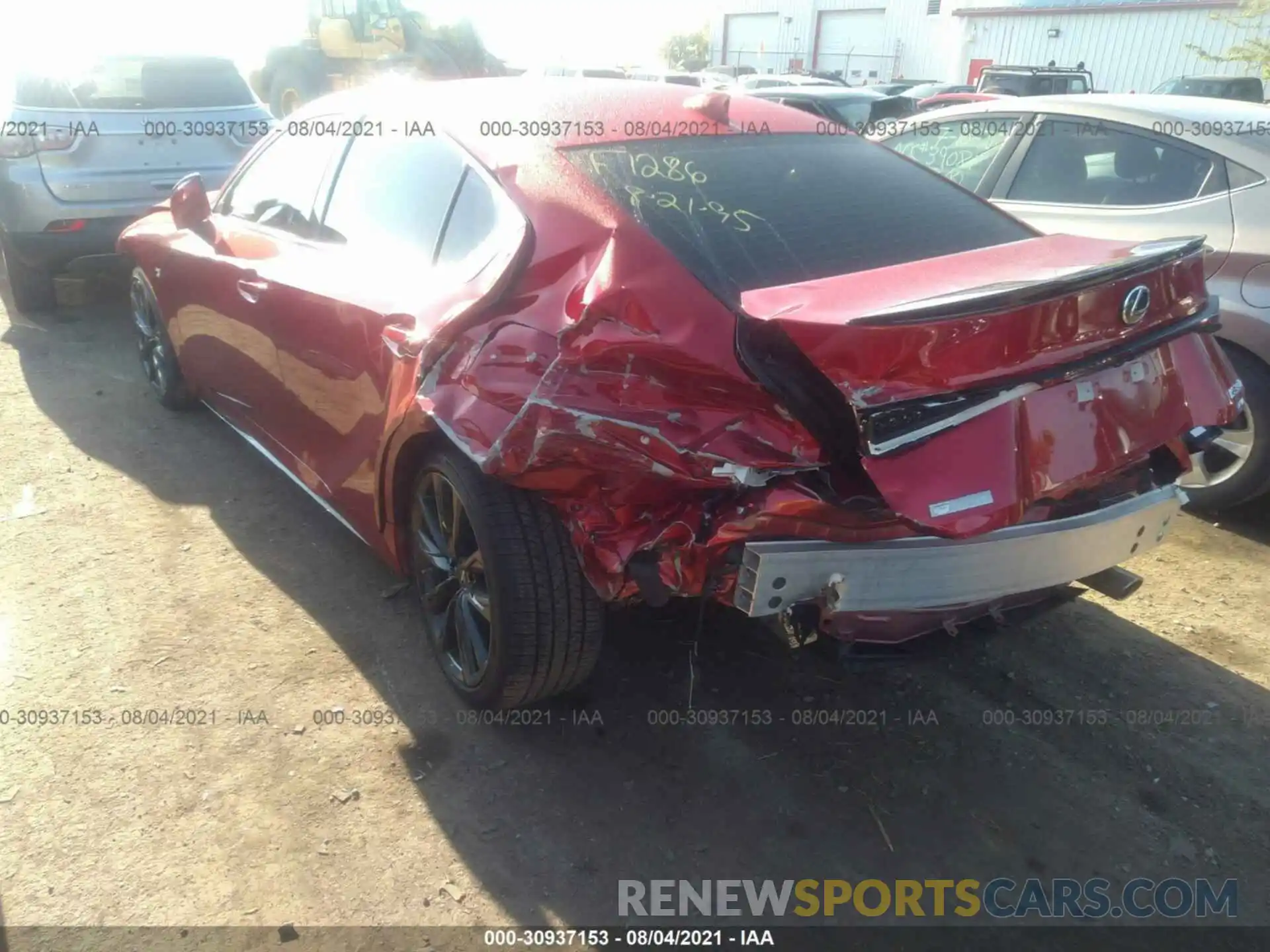 3 Photograph of a damaged car JTHGZ1E22M5020231 LEXUS IS 2021