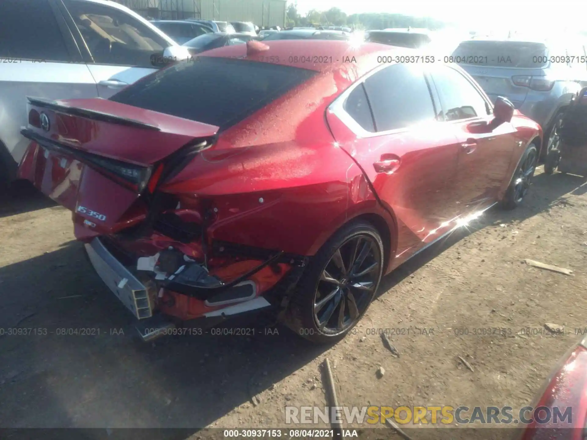 4 Photograph of a damaged car JTHGZ1E22M5020231 LEXUS IS 2021