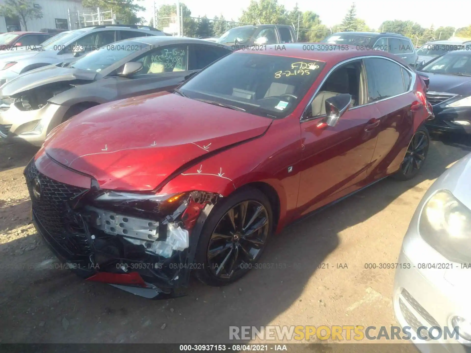 6 Photograph of a damaged car JTHGZ1E22M5020231 LEXUS IS 2021