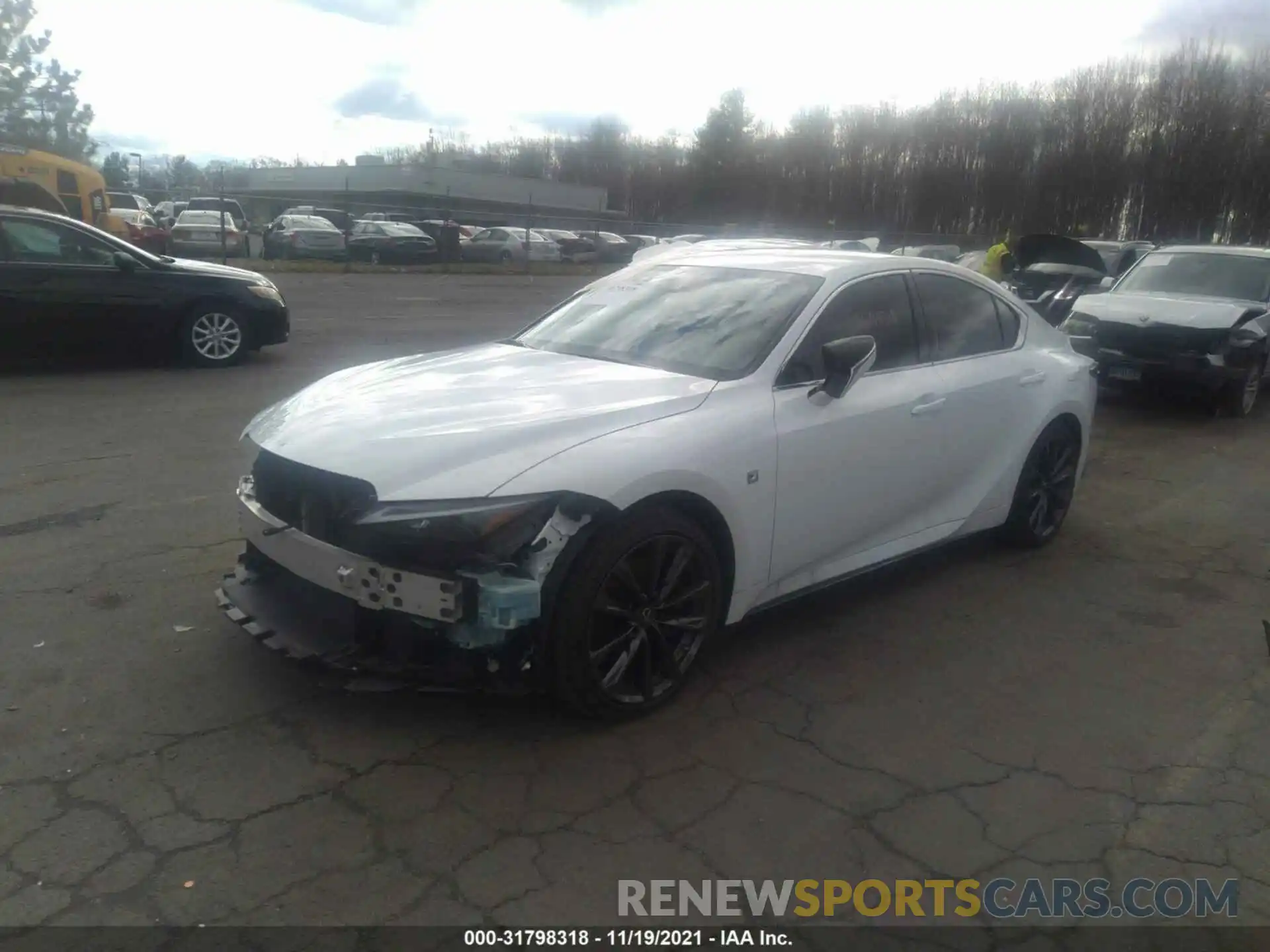 2 Photograph of a damaged car JTHGZ1E23M5020108 LEXUS IS 2021