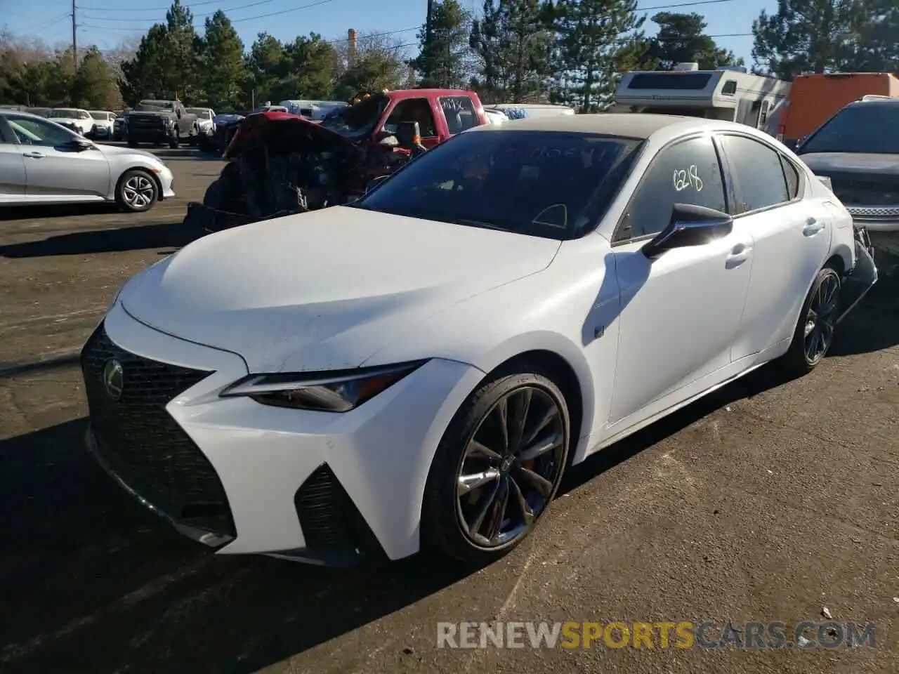 2 Photograph of a damaged car JTHGZ1E24M5019212 LEXUS IS 2021