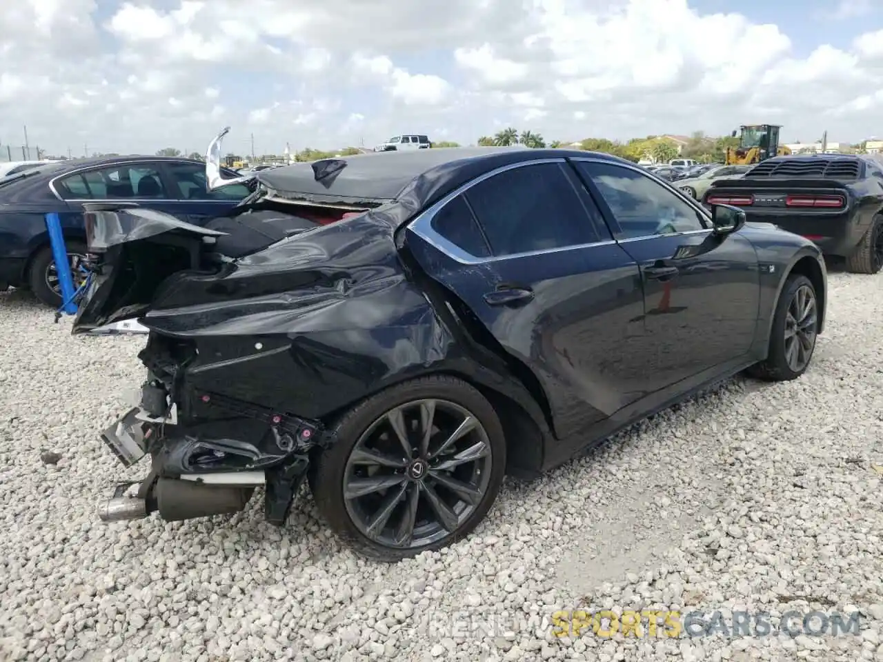 4 Photograph of a damaged car JTHGZ1E24M5019422 LEXUS IS 2021