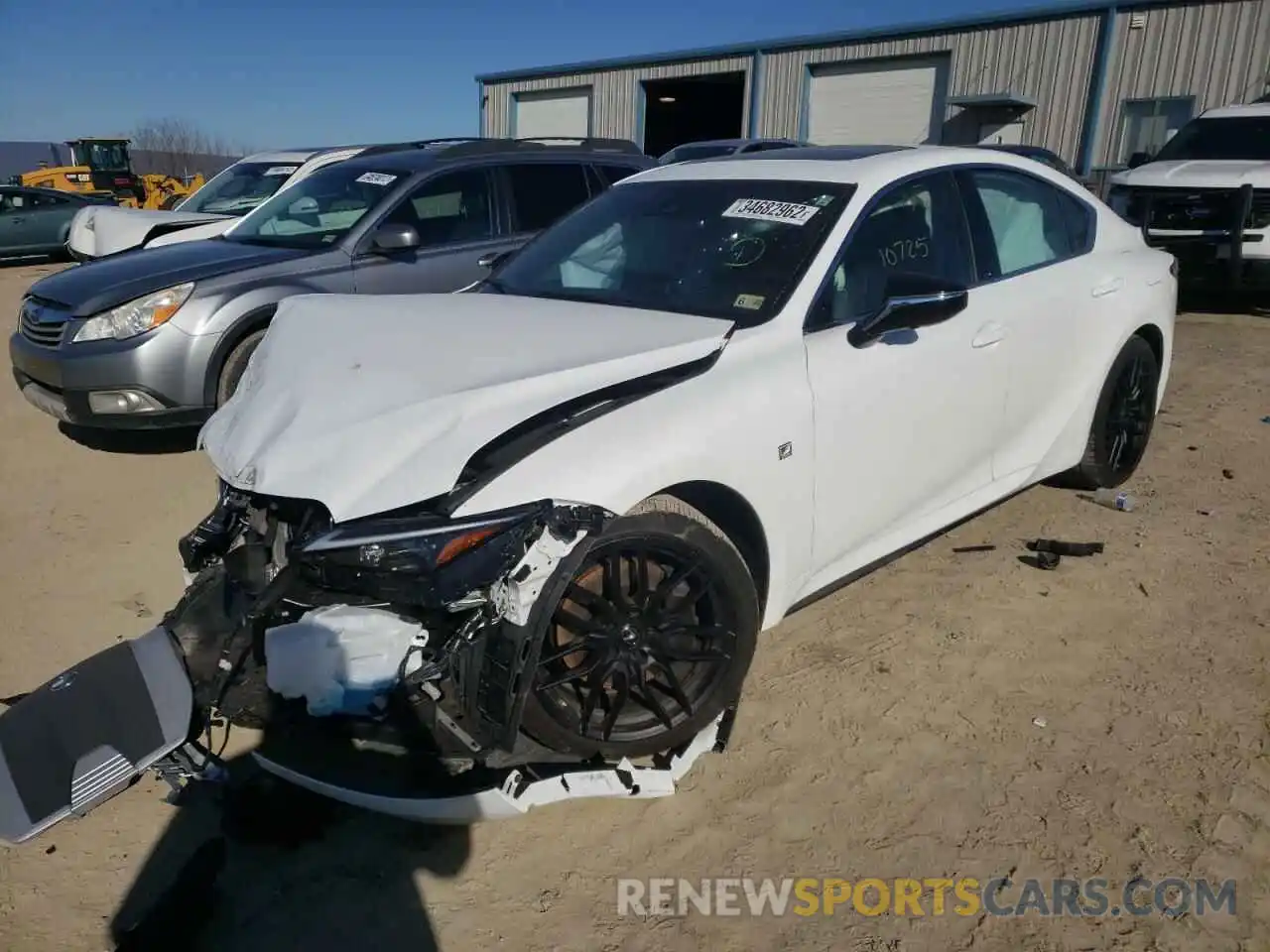 2 Photograph of a damaged car JTHGZ1E24M5021462 LEXUS IS 2021