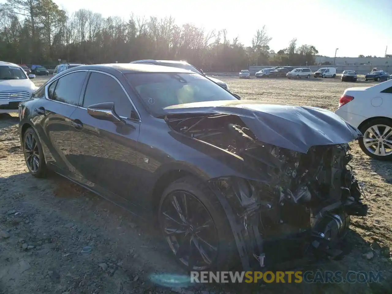 1 Photograph of a damaged car JTHGZ1E24M5021638 LEXUS IS 2021