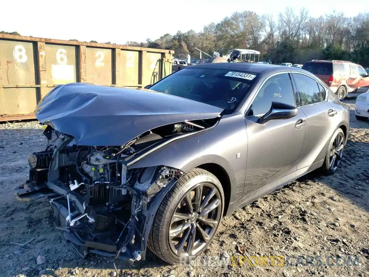 2 Photograph of a damaged car JTHGZ1E24M5021638 LEXUS IS 2021