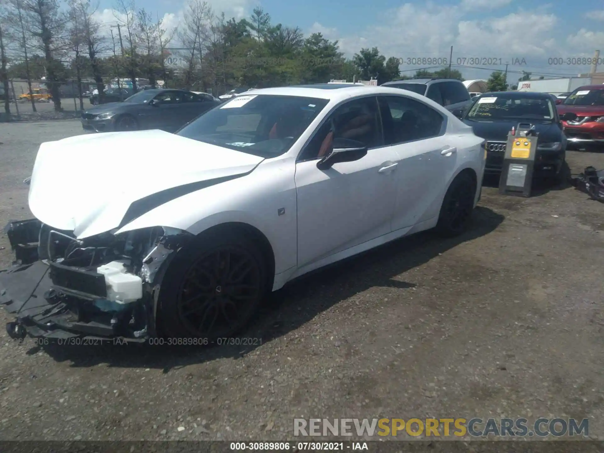 2 Photograph of a damaged car JTHGZ1E25M5019557 LEXUS IS 2021