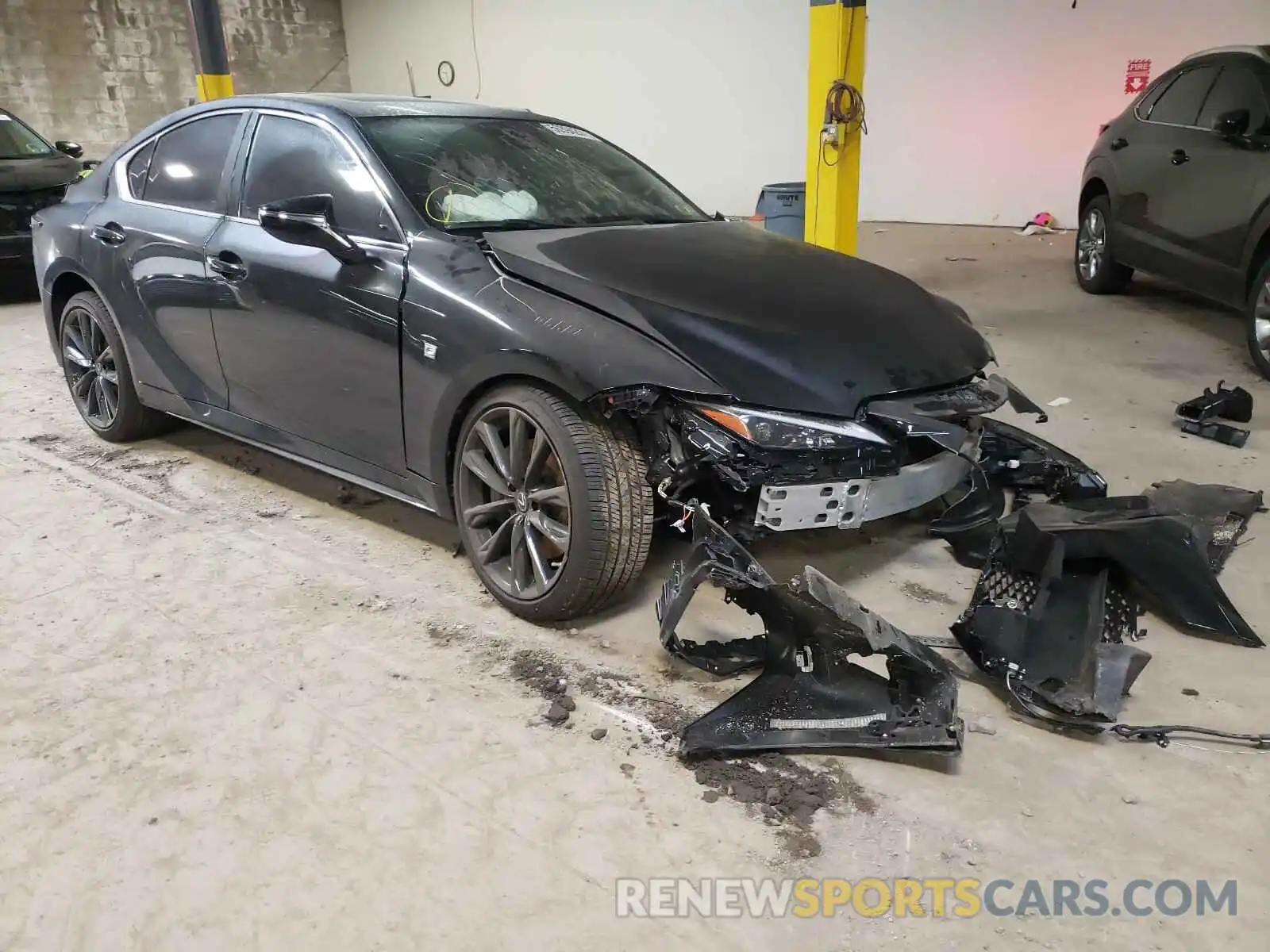 1 Photograph of a damaged car JTHGZ1E25M5021812 LEXUS IS 2021