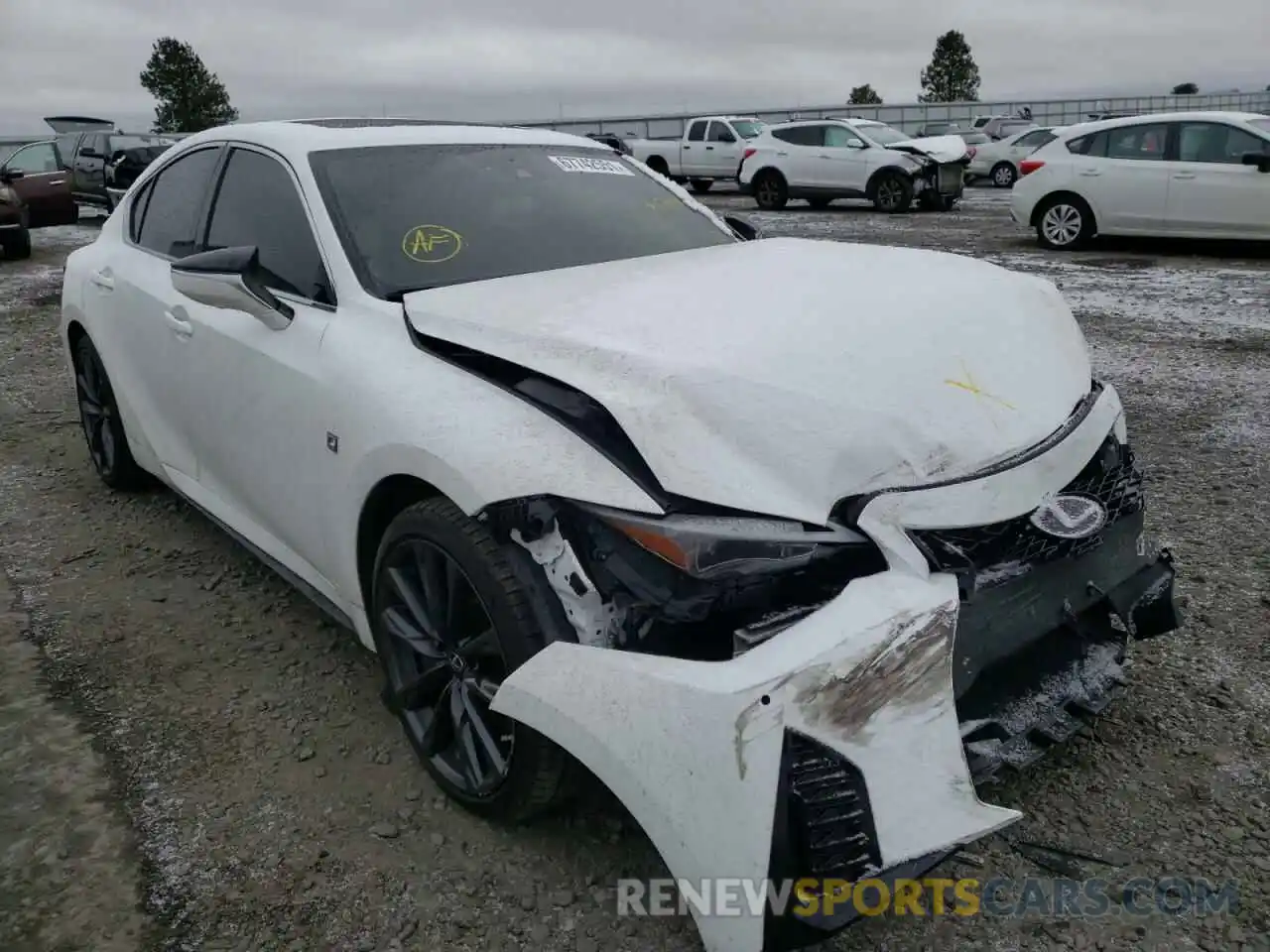 1 Photograph of a damaged car JTHGZ1E26M5019809 LEXUS IS 2021