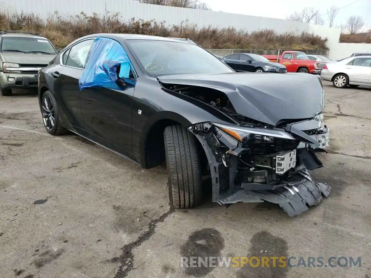 1 Photograph of a damaged car JTHGZ1E26M5022872 LEXUS IS 2021