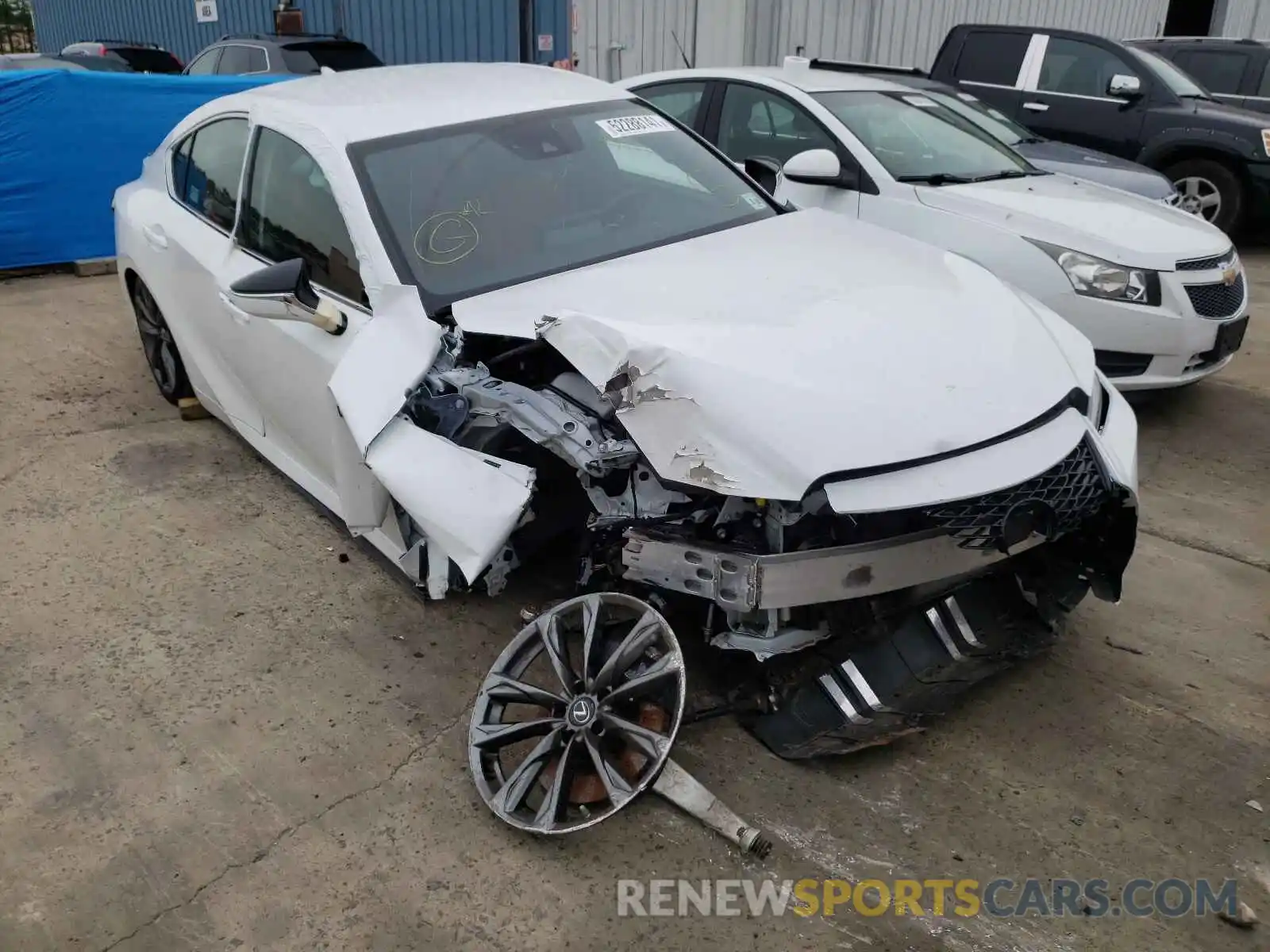 1 Photograph of a damaged car JTHGZ1E27M5019124 LEXUS IS 2021