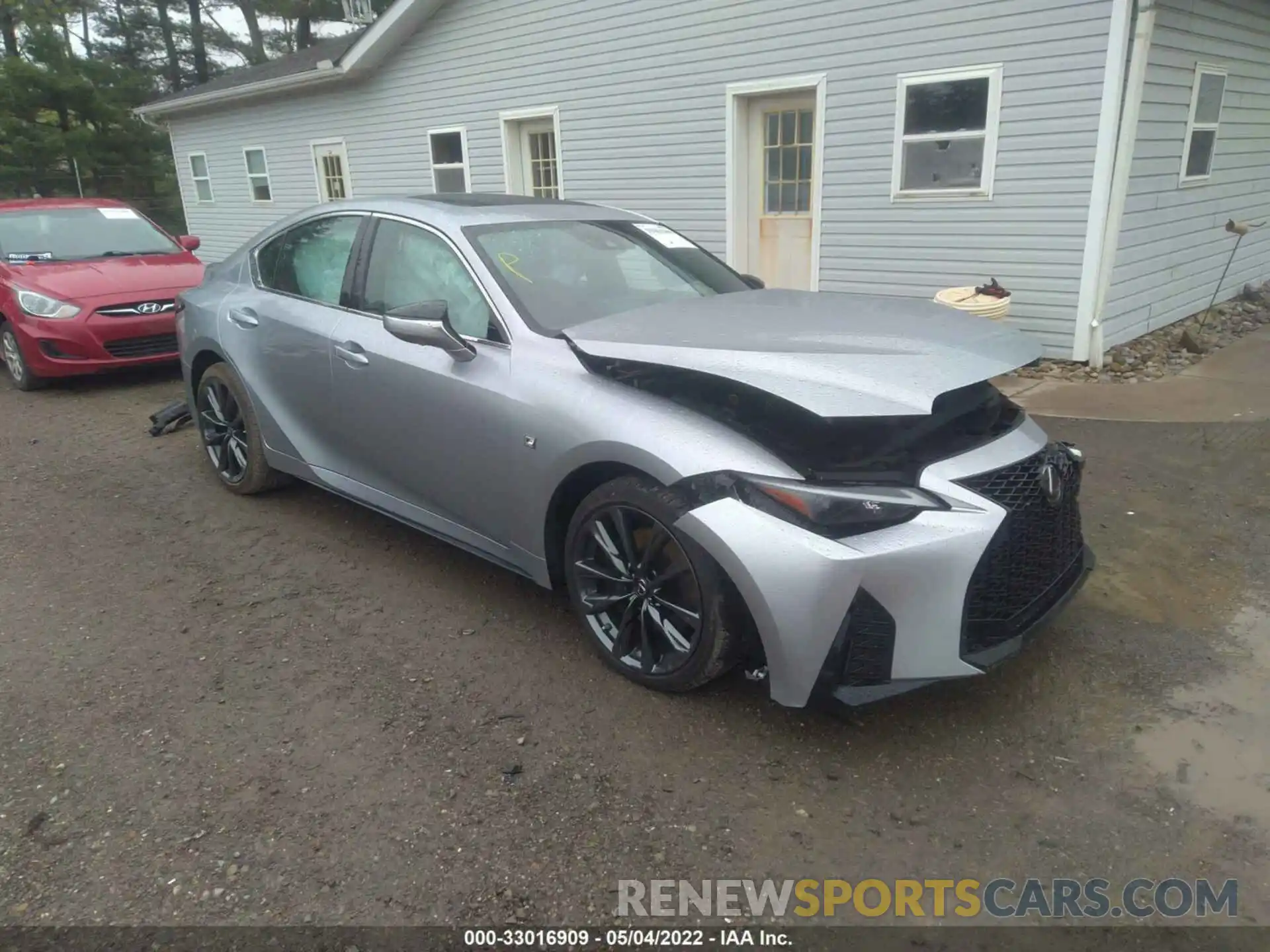 1 Photograph of a damaged car JTHGZ1E27M5019432 LEXUS IS 2021