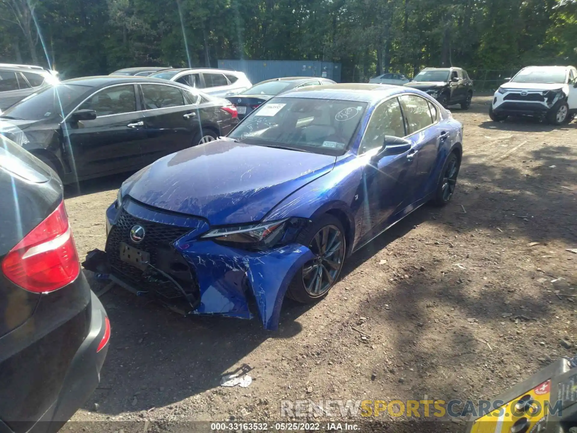 2 Photograph of a damaged car JTHGZ1E27M5022587 LEXUS IS 2021