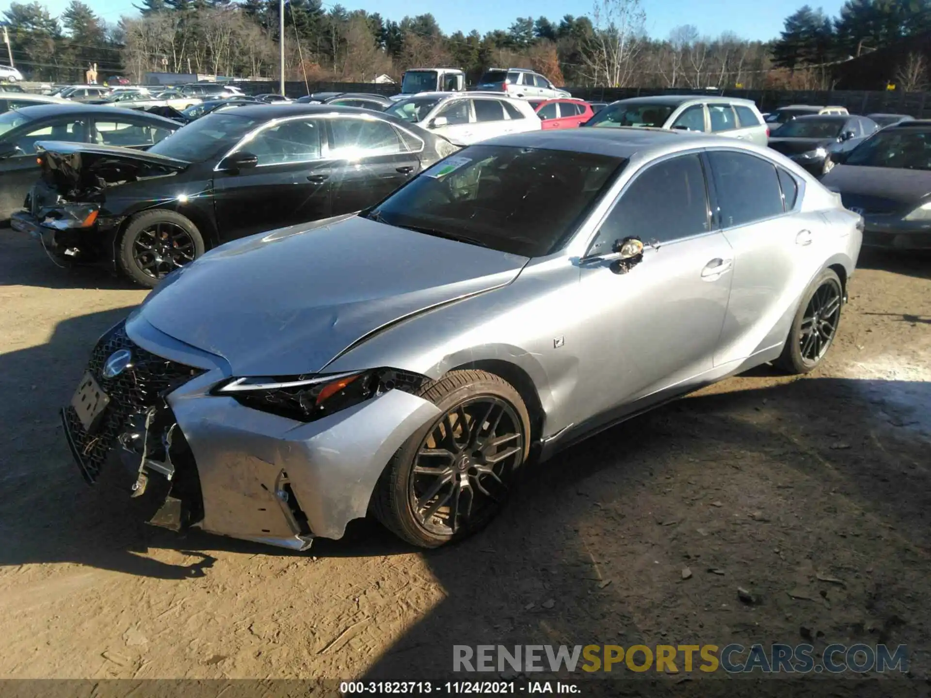 2 Photograph of a damaged car JTHGZ1E28M5018905 LEXUS IS 2021