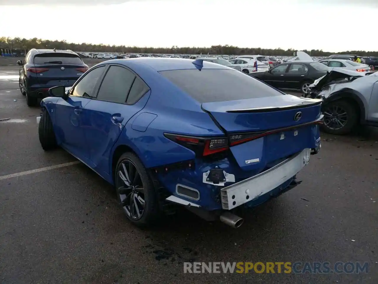 3 Photograph of a damaged car JTHGZ1E28M5019696 LEXUS IS 2021