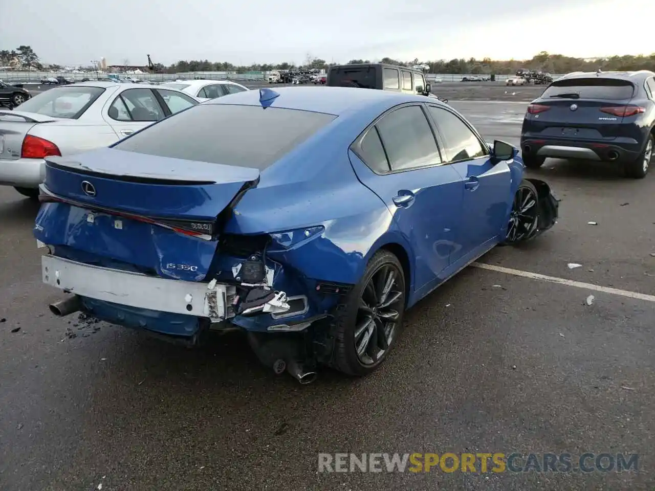 4 Photograph of a damaged car JTHGZ1E28M5019696 LEXUS IS 2021