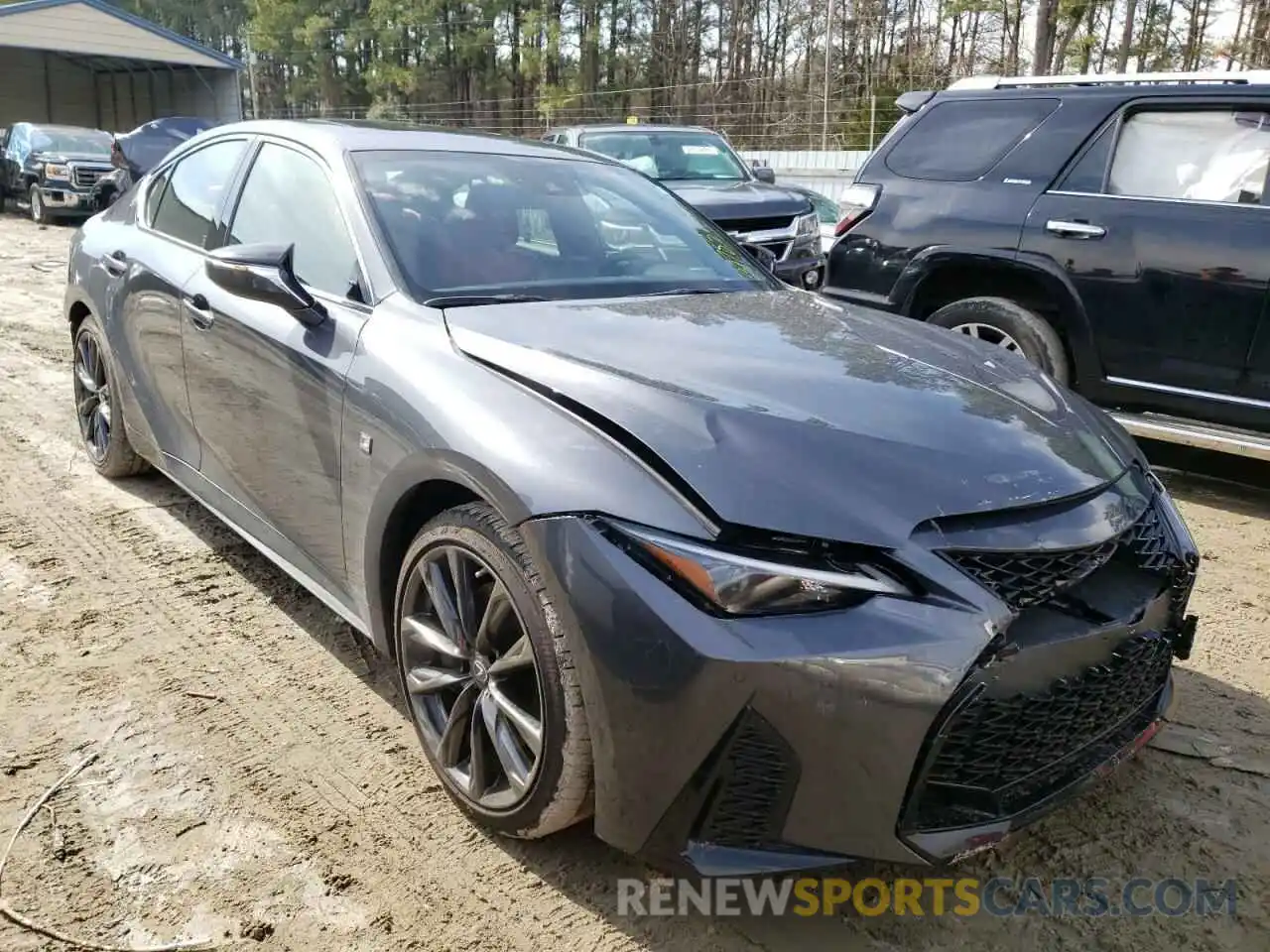 1 Photograph of a damaged car JTHGZ1E28M5021786 LEXUS IS 2021