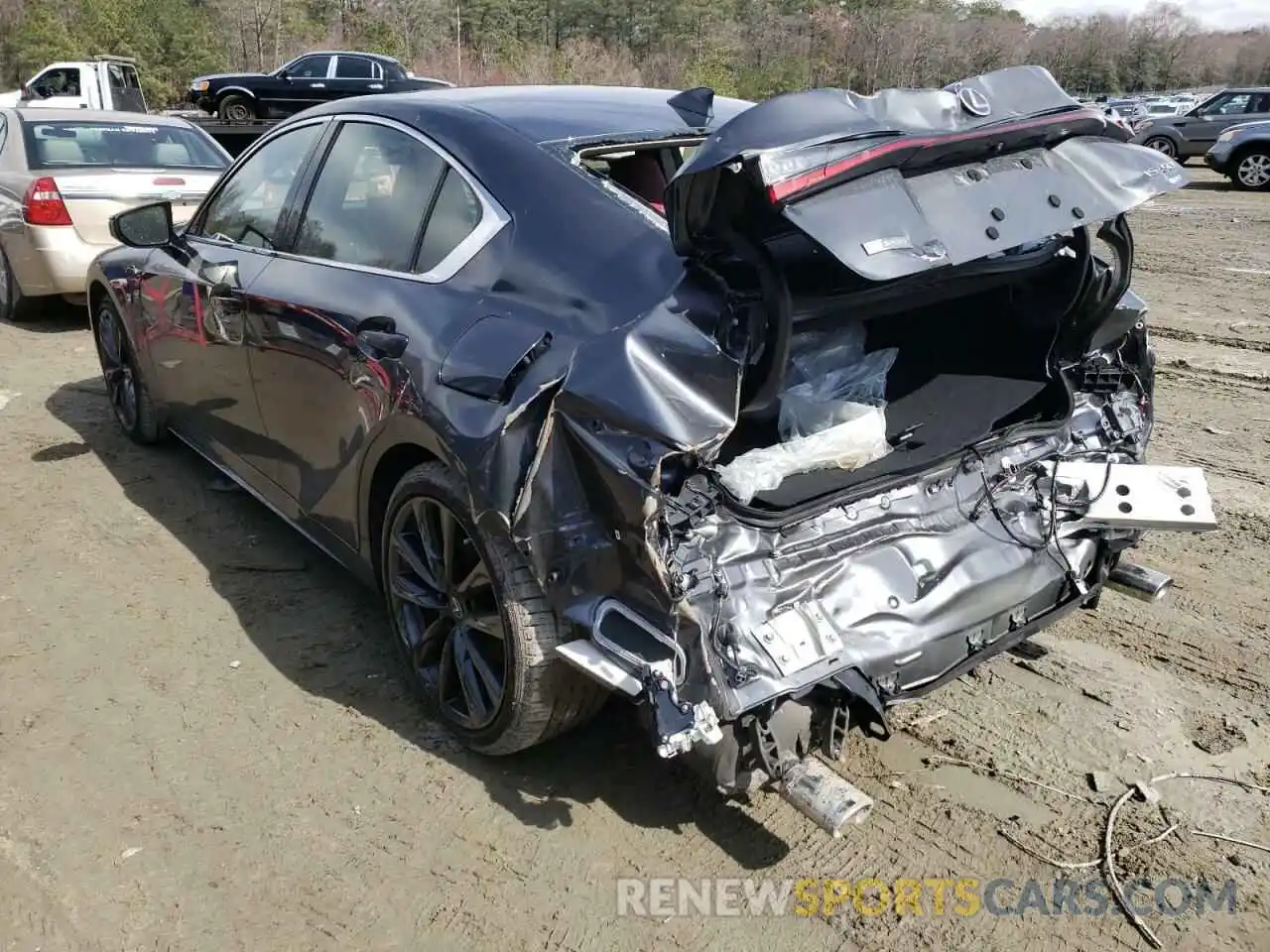 3 Photograph of a damaged car JTHGZ1E28M5021786 LEXUS IS 2021