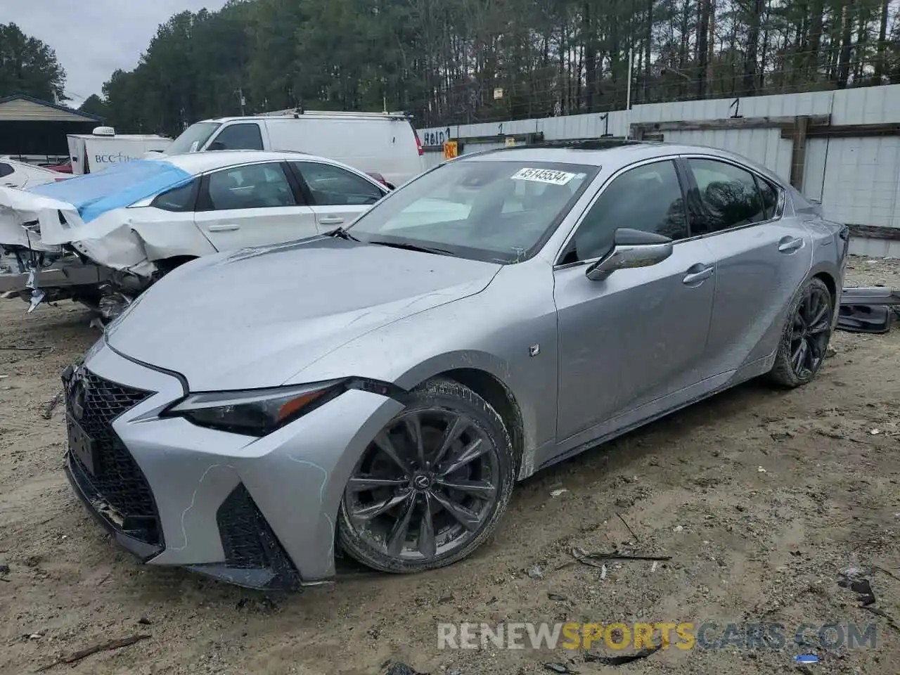 1 Photograph of a damaged car JTHGZ1E29M5019593 LEXUS IS 2021