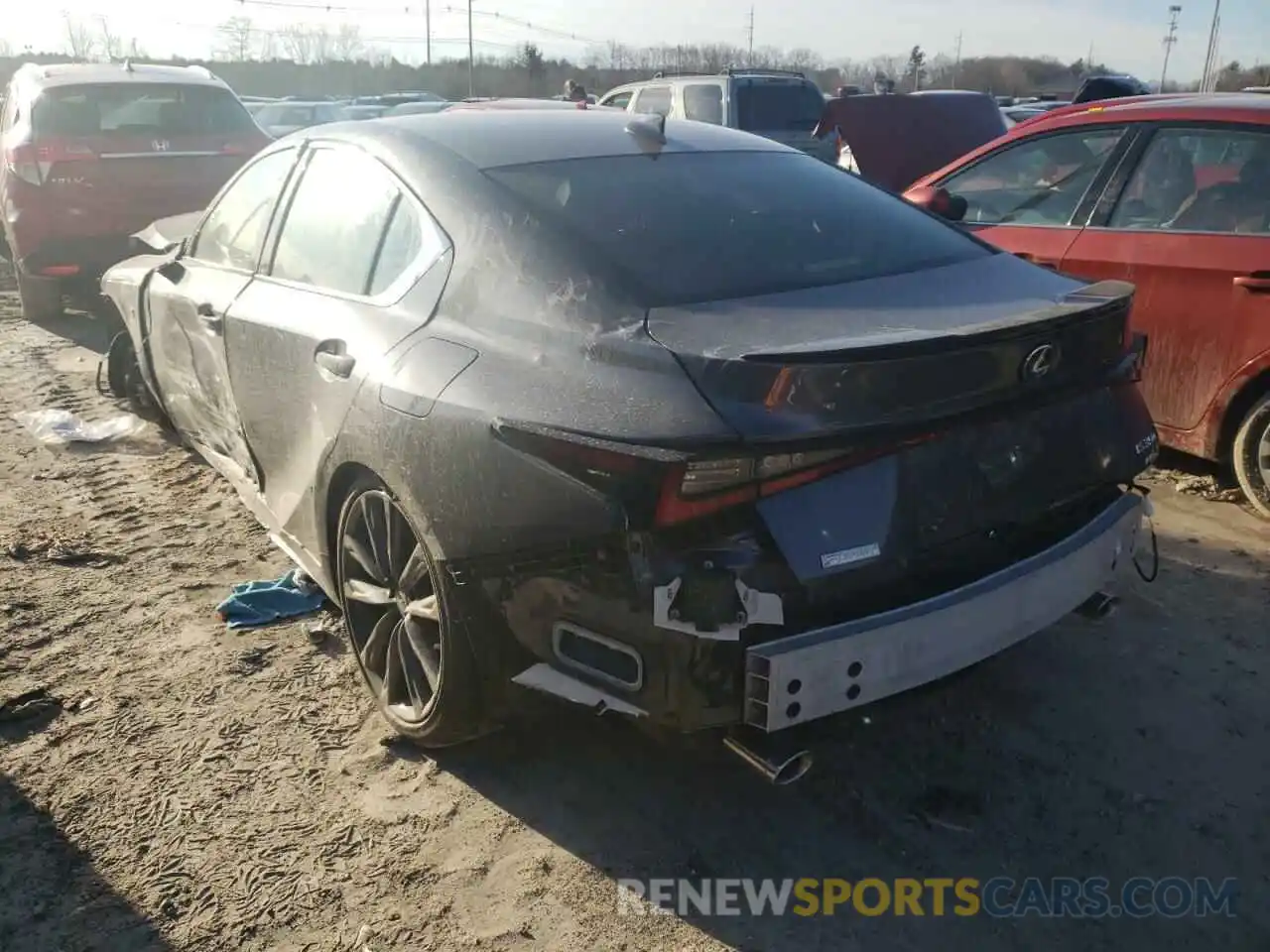 3 Photograph of a damaged car JTHGZ1E29M5022168 LEXUS IS 2021