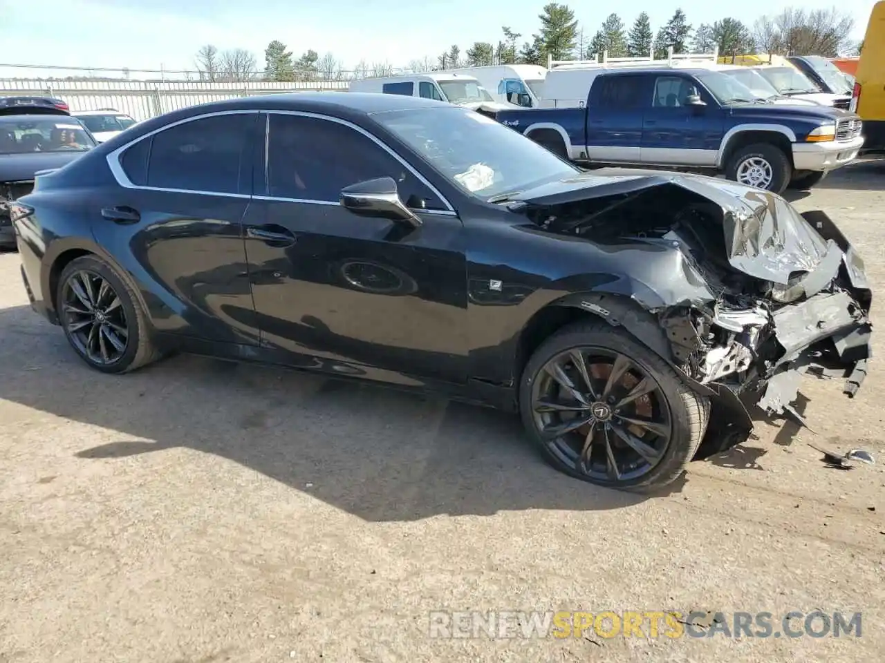 4 Photograph of a damaged car JTHGZ1E2XM5018744 LEXUS IS 2021