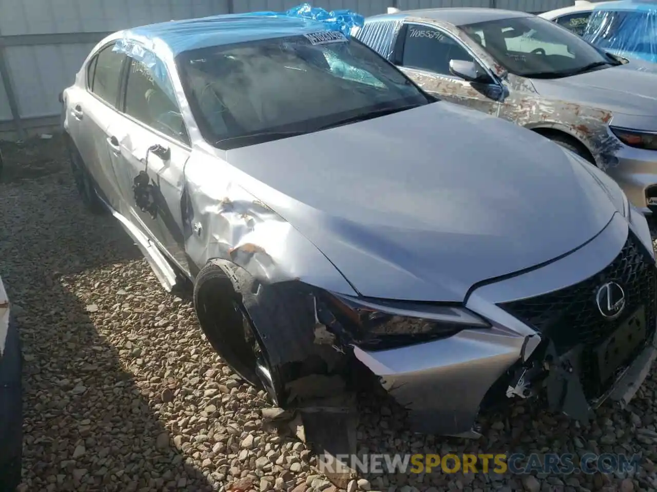 1 Photograph of a damaged car JTHGZ1E2XM5020056 LEXUS IS 2021